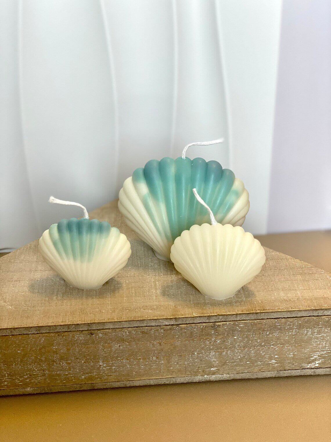 Shell Candle | Handmade Coastal Decor