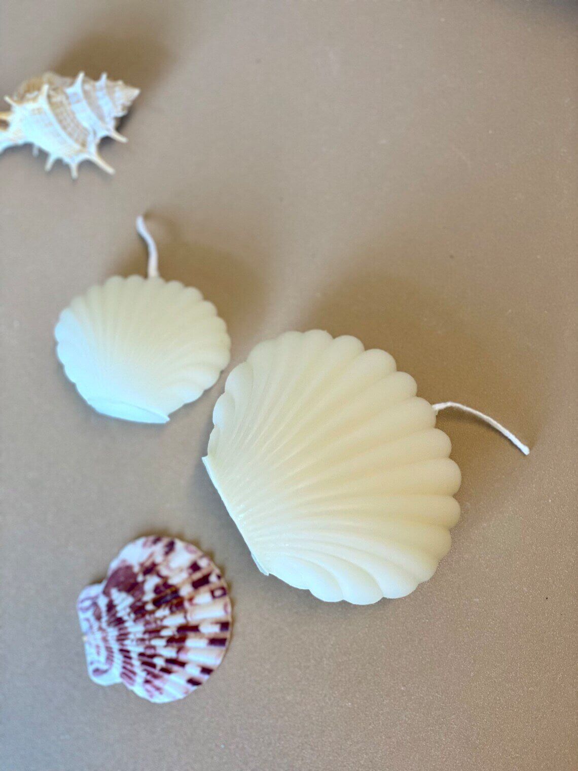 Shell Candle | Handmade Coastal Decor