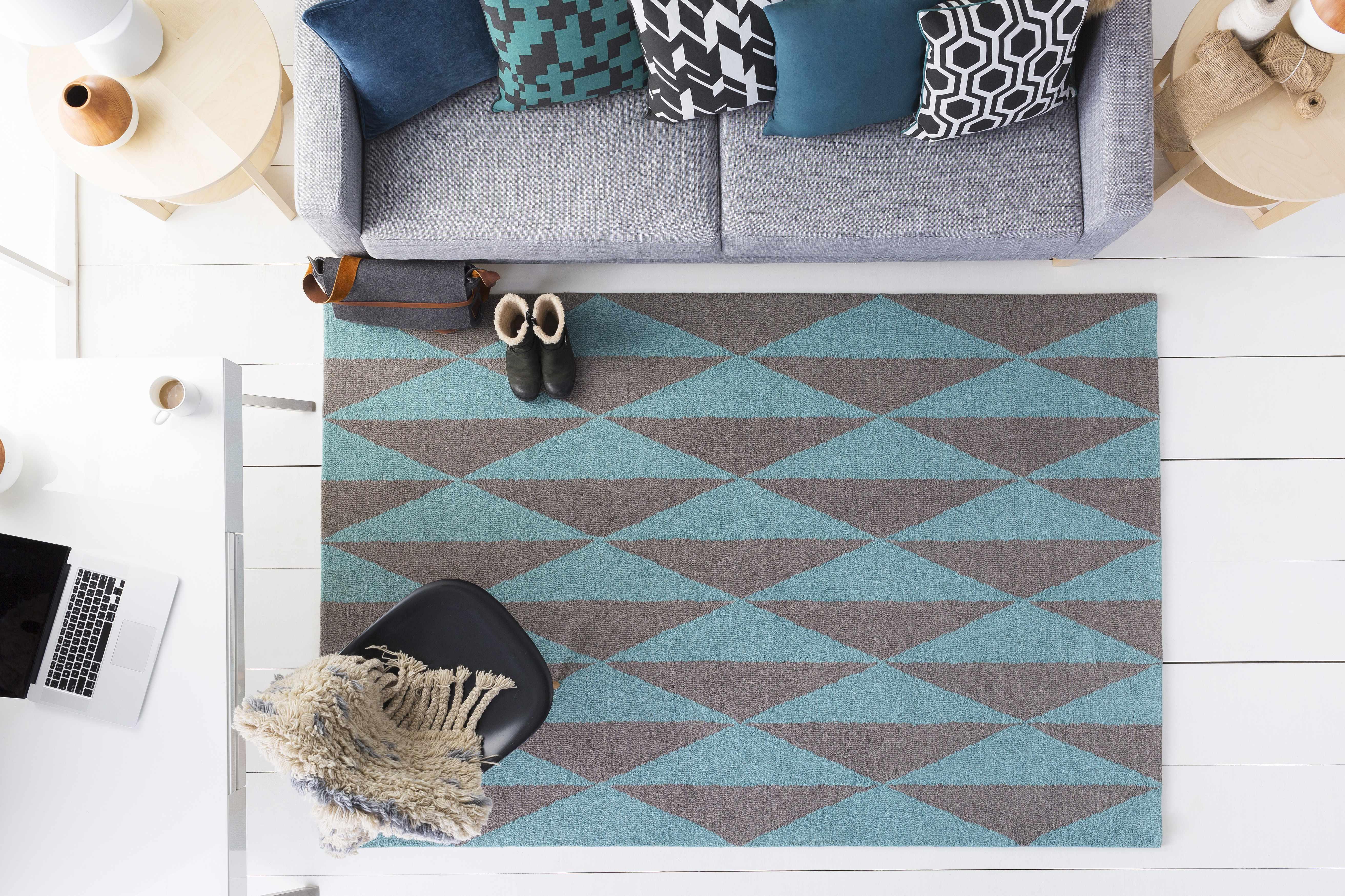 Howertons Teal Geometric Accent Pillow - Clearance - PRHOMZ