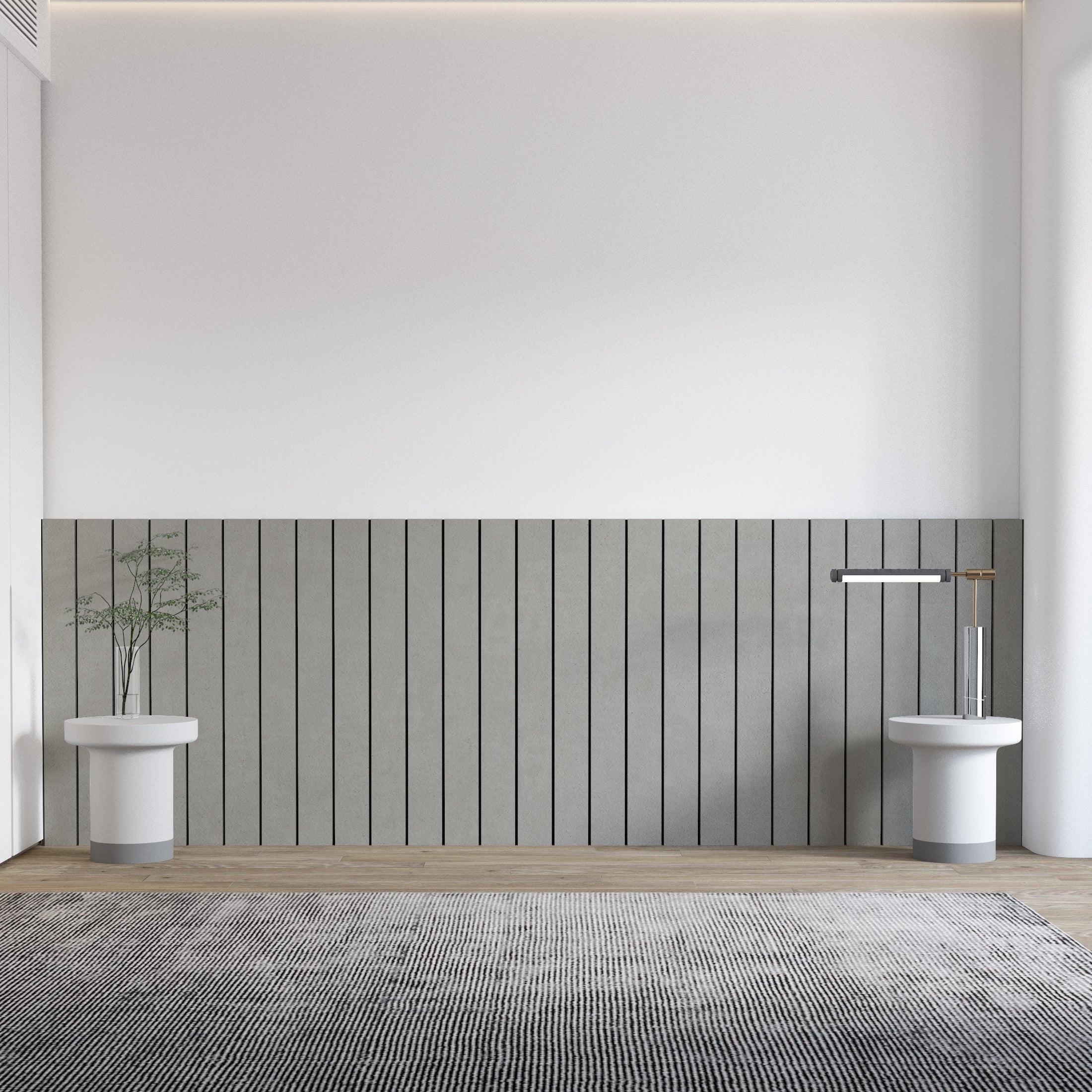 Grey Concrete Headboard - PRHOMZ