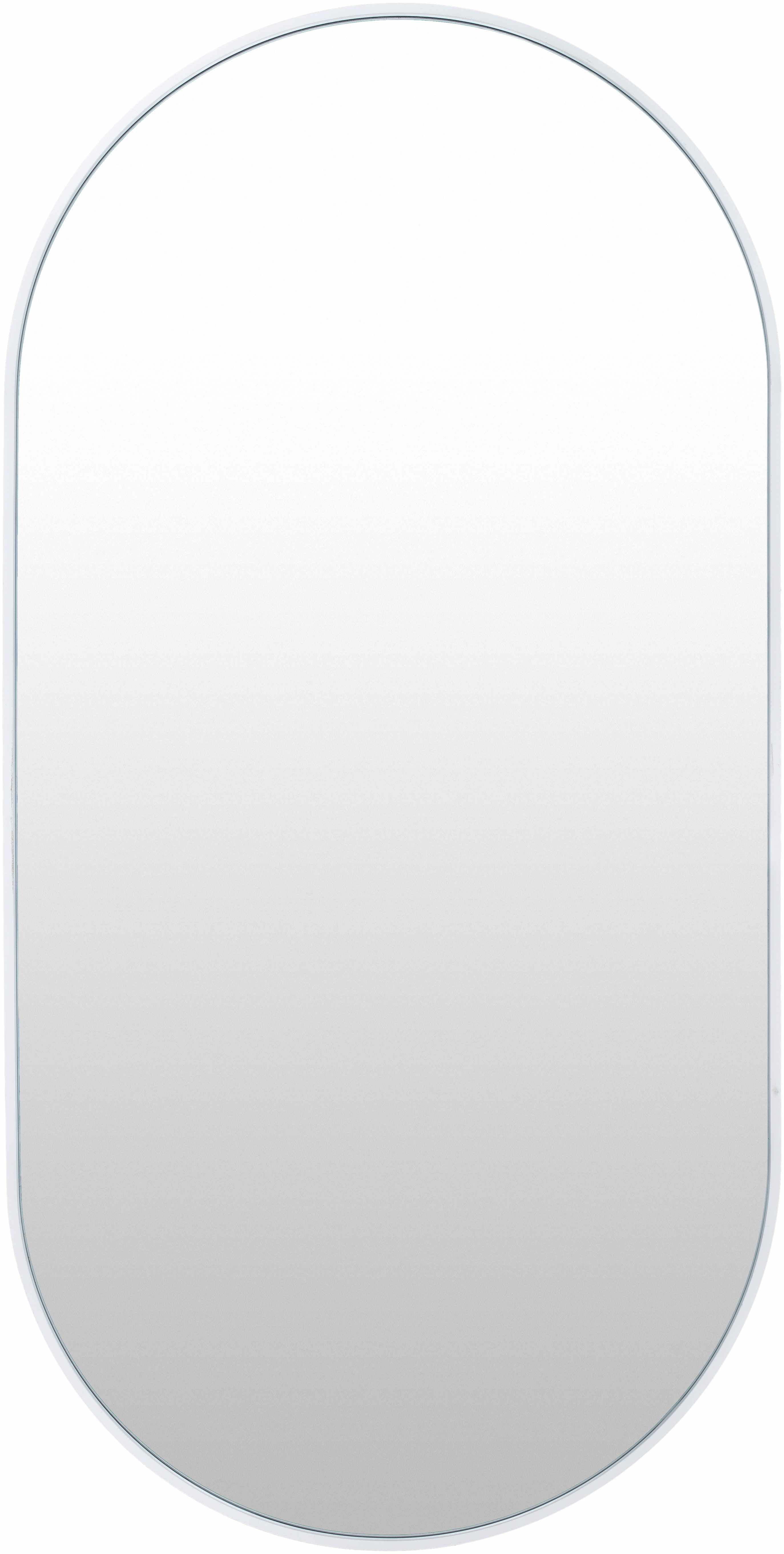 Hagenburg White Iron Frame Mirror-0