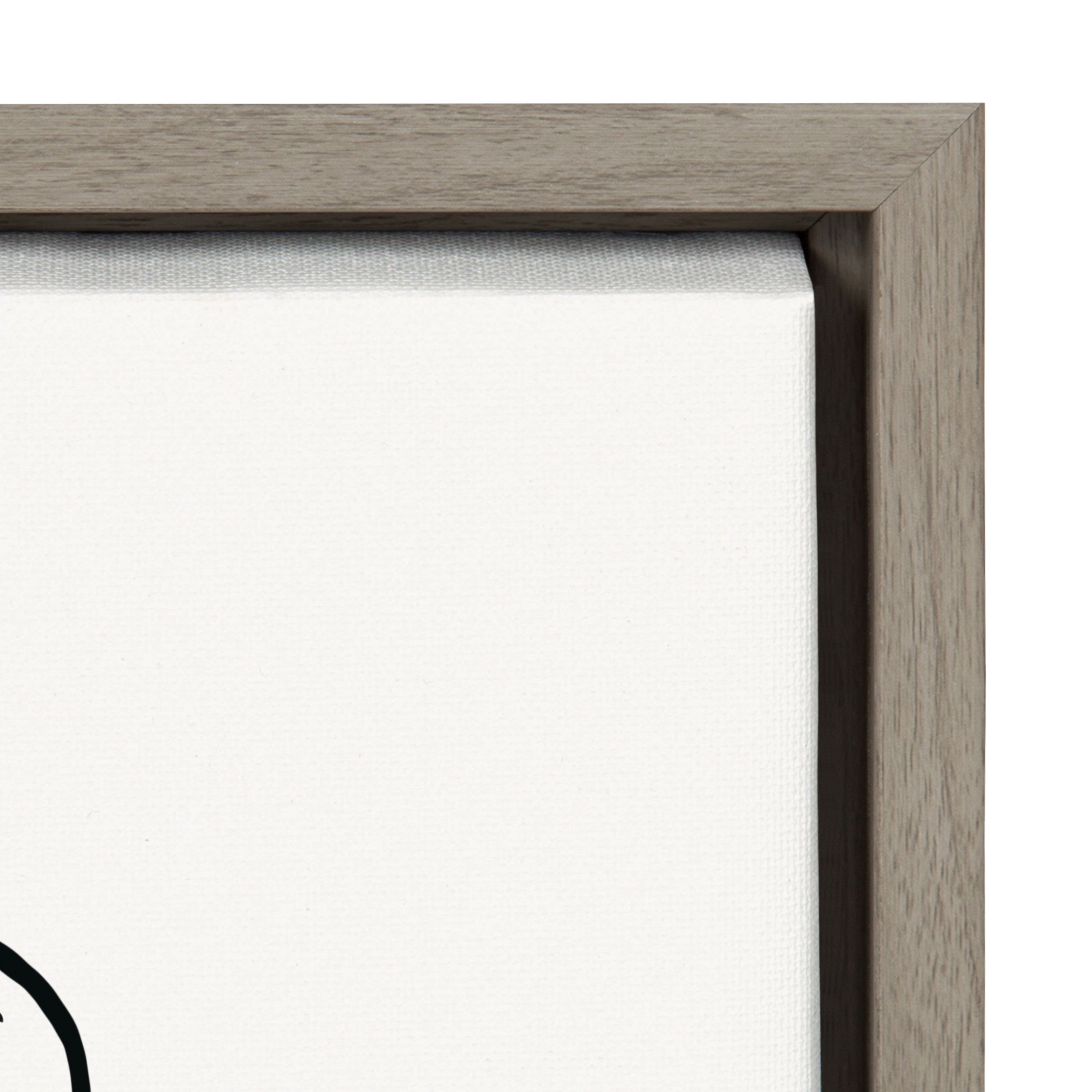 Sylvie Botanical Sketch Print No 1 Framed Canvas by The Creative Bunch Studio