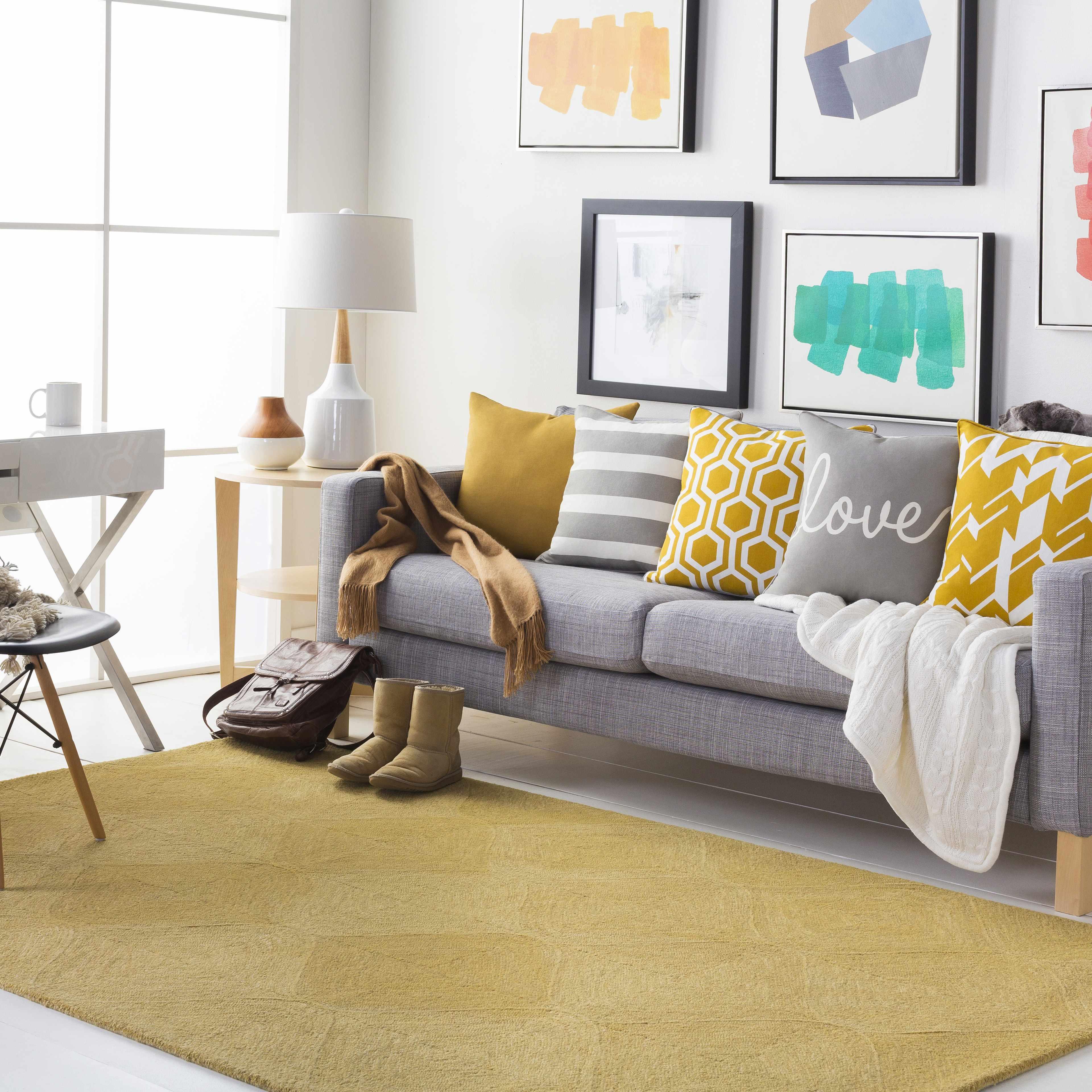 Pearlington Yellow Honeycomb Accent Pillow - Clearance - PRHOMZ