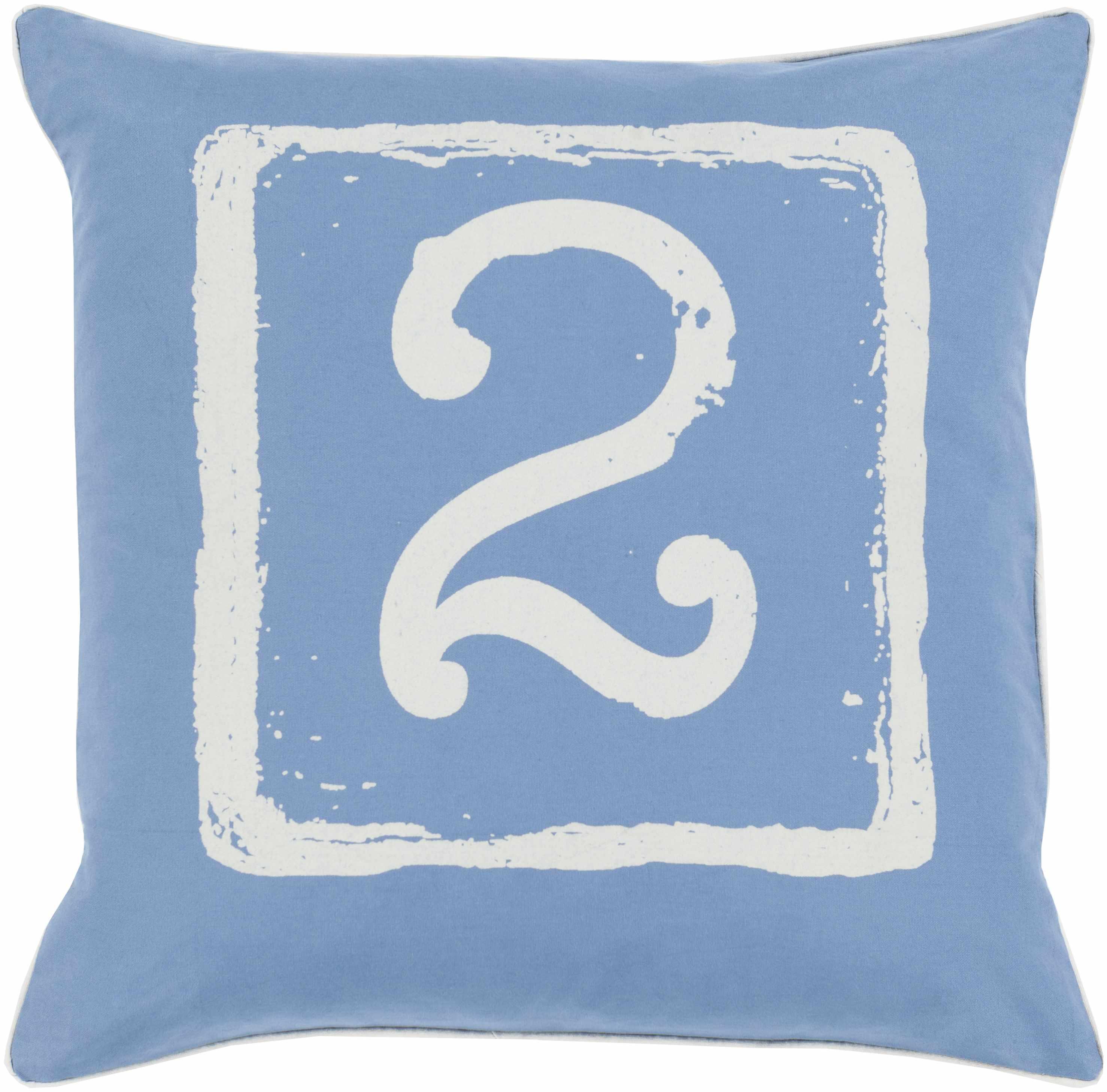 Hobartville Blue Number 2 Accent Pillow - Clearance - PRHOMZ
