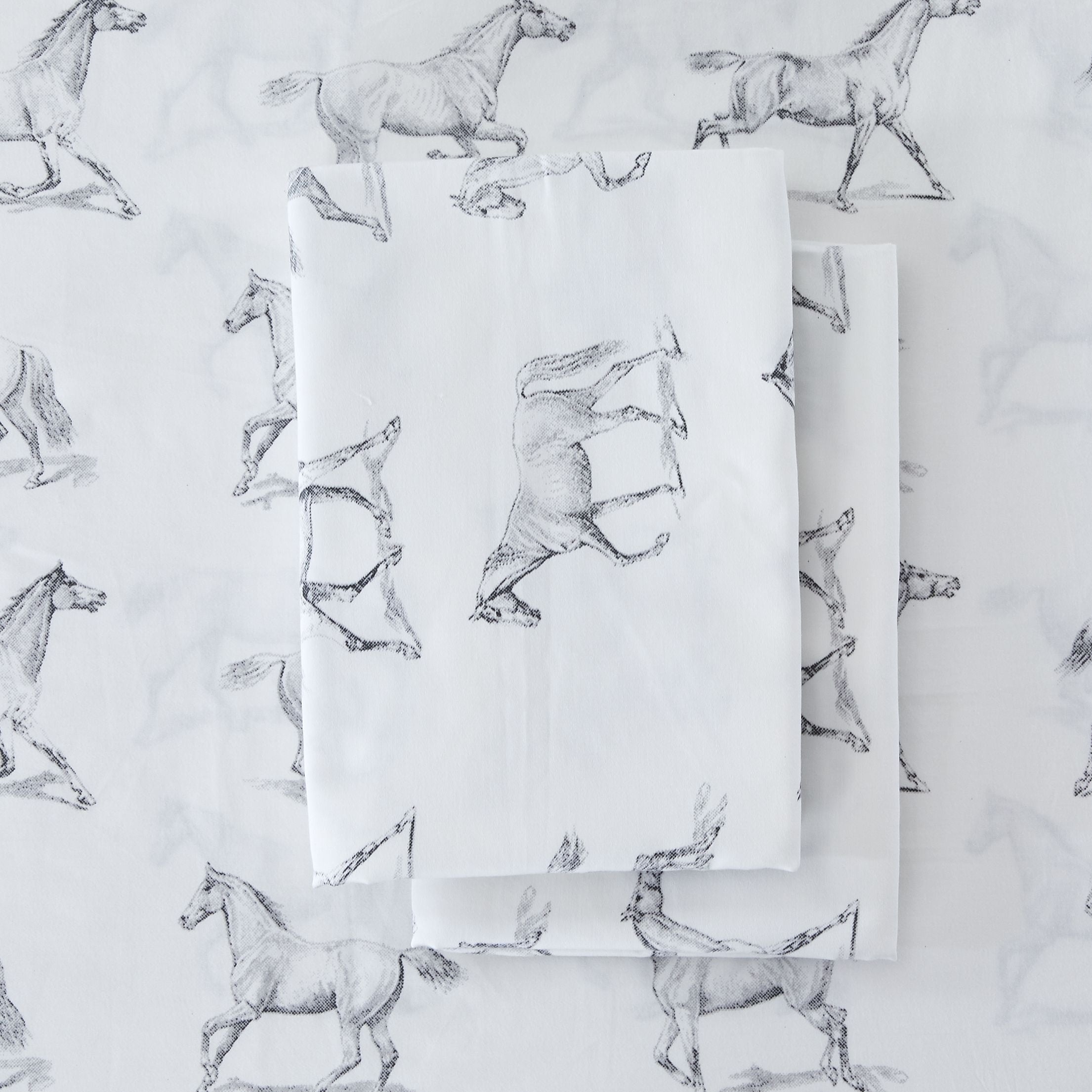 Horses Printed Sheet Set