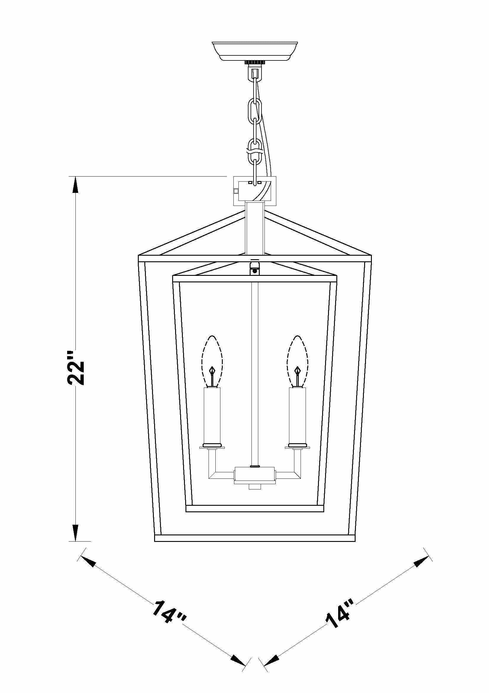 Hotevilla Gold Chain Ceiling Lighting-4