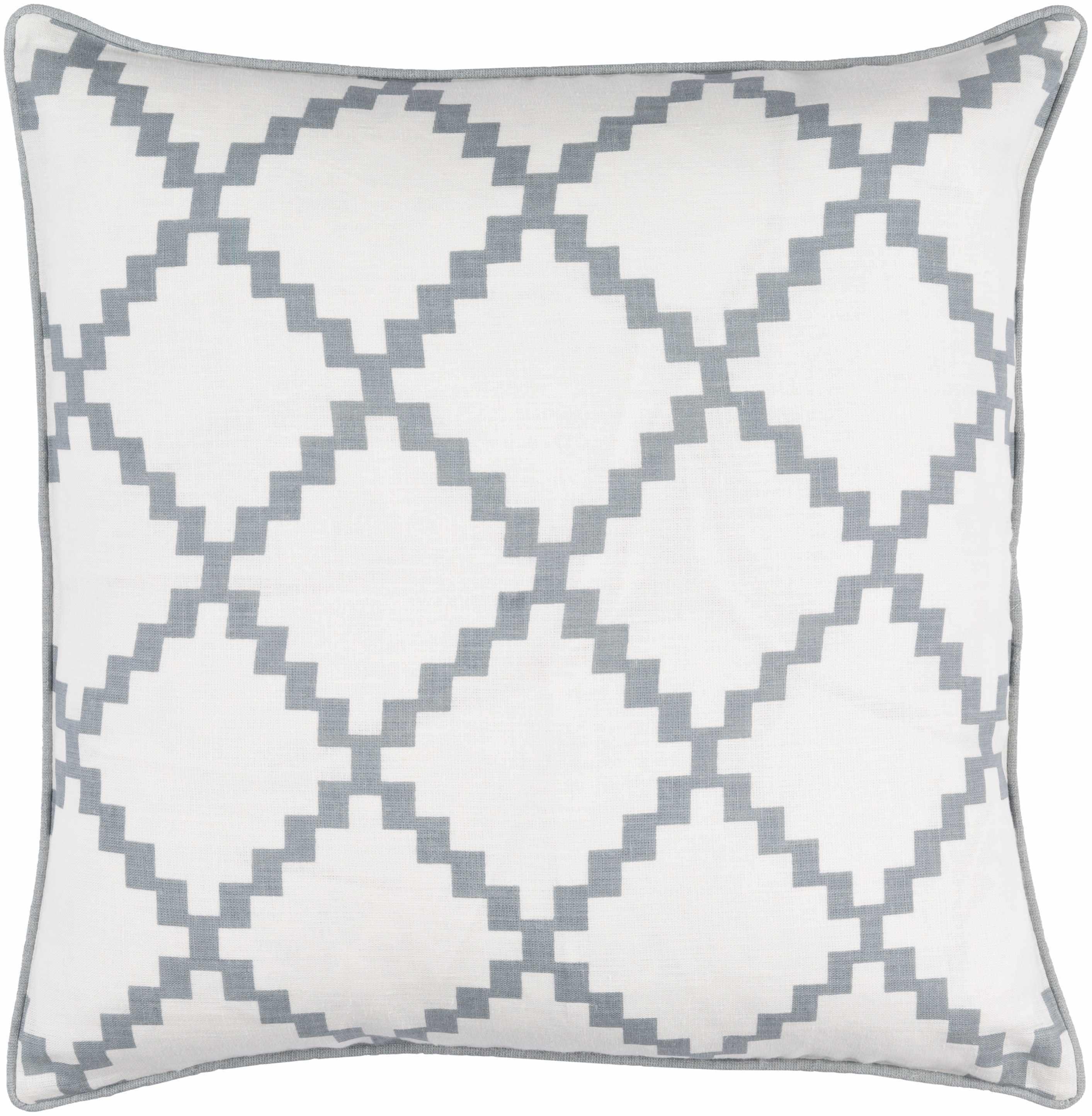 Hueysville Gray Diamond Pattern Throw Pillow - Clearance - PRHOMZ