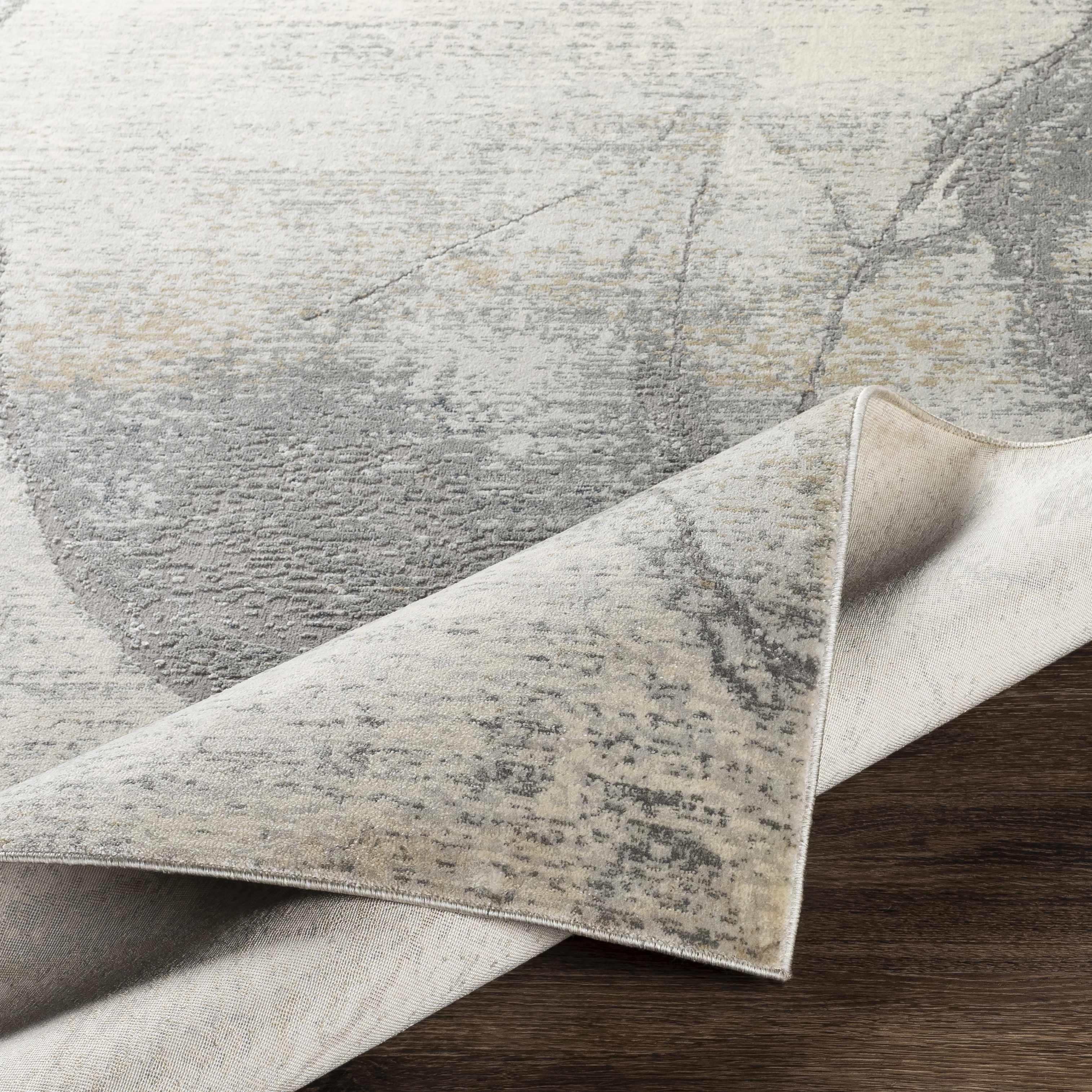 Hulme Gray Marble Luxe Rug - PRHOMZ