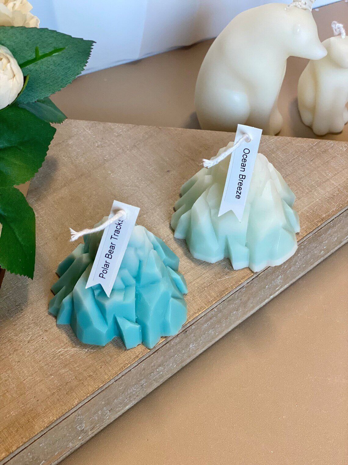 Iceberg Candle | Sculpted Elegance