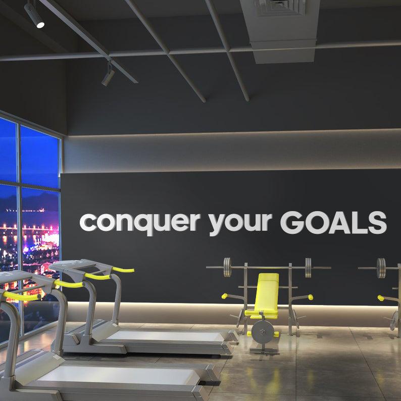 Conquer your Goals 3D Gym Decor - PRHOMZ