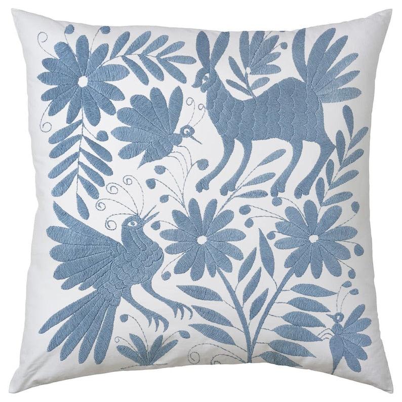 Set of 4 | Mexican Decorative Cushion Covers | Otomi Design Covers | Cotton Linen Fabric | Embroidered | With OR Without Insert - PRHOMZ