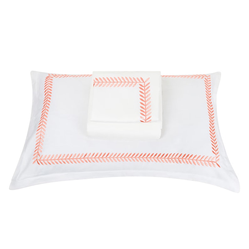 Ash Tree - Linen Cotton Embroidered Edge Duvet Cover Sets-6