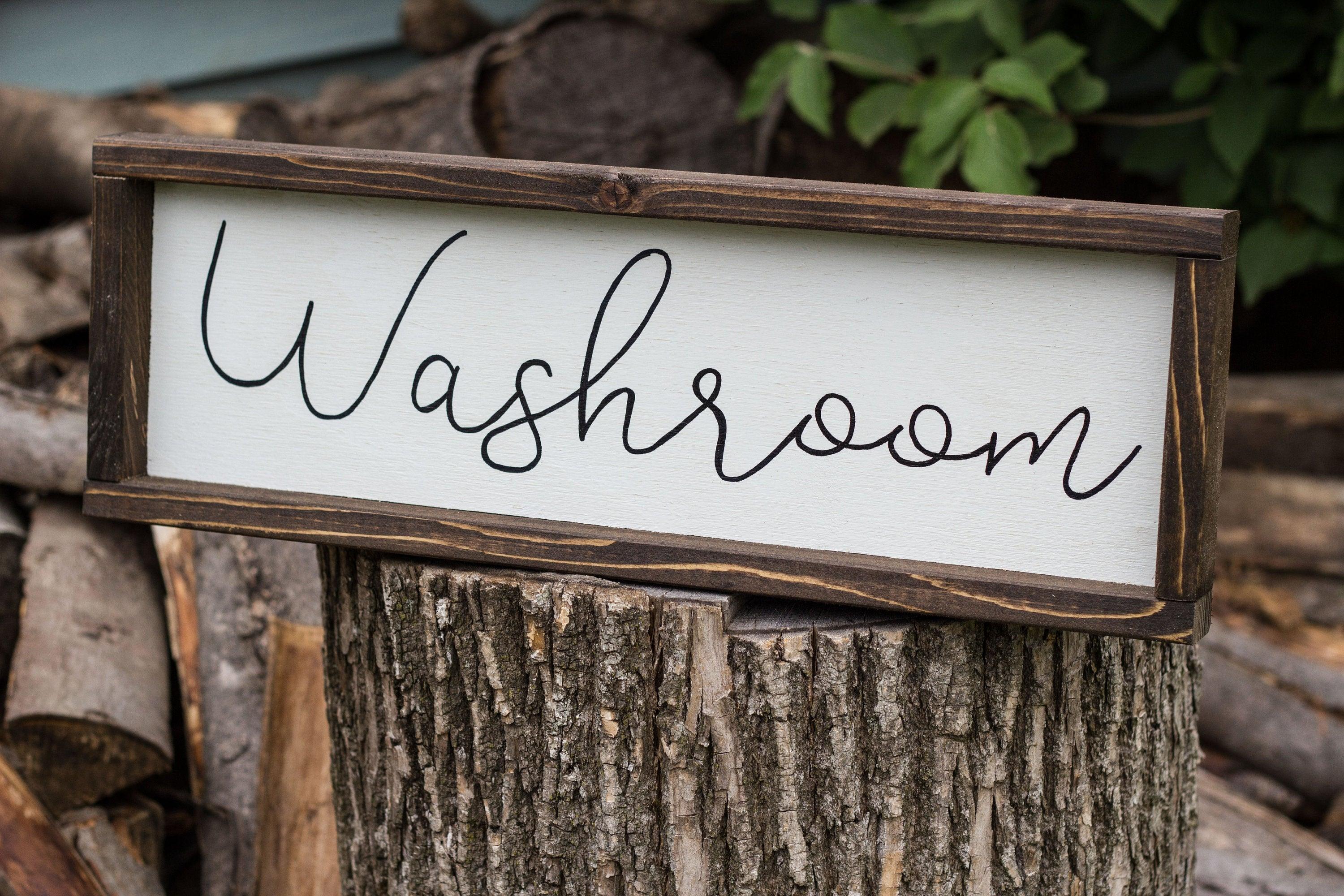 Washroom Sign - PRHOMZ
