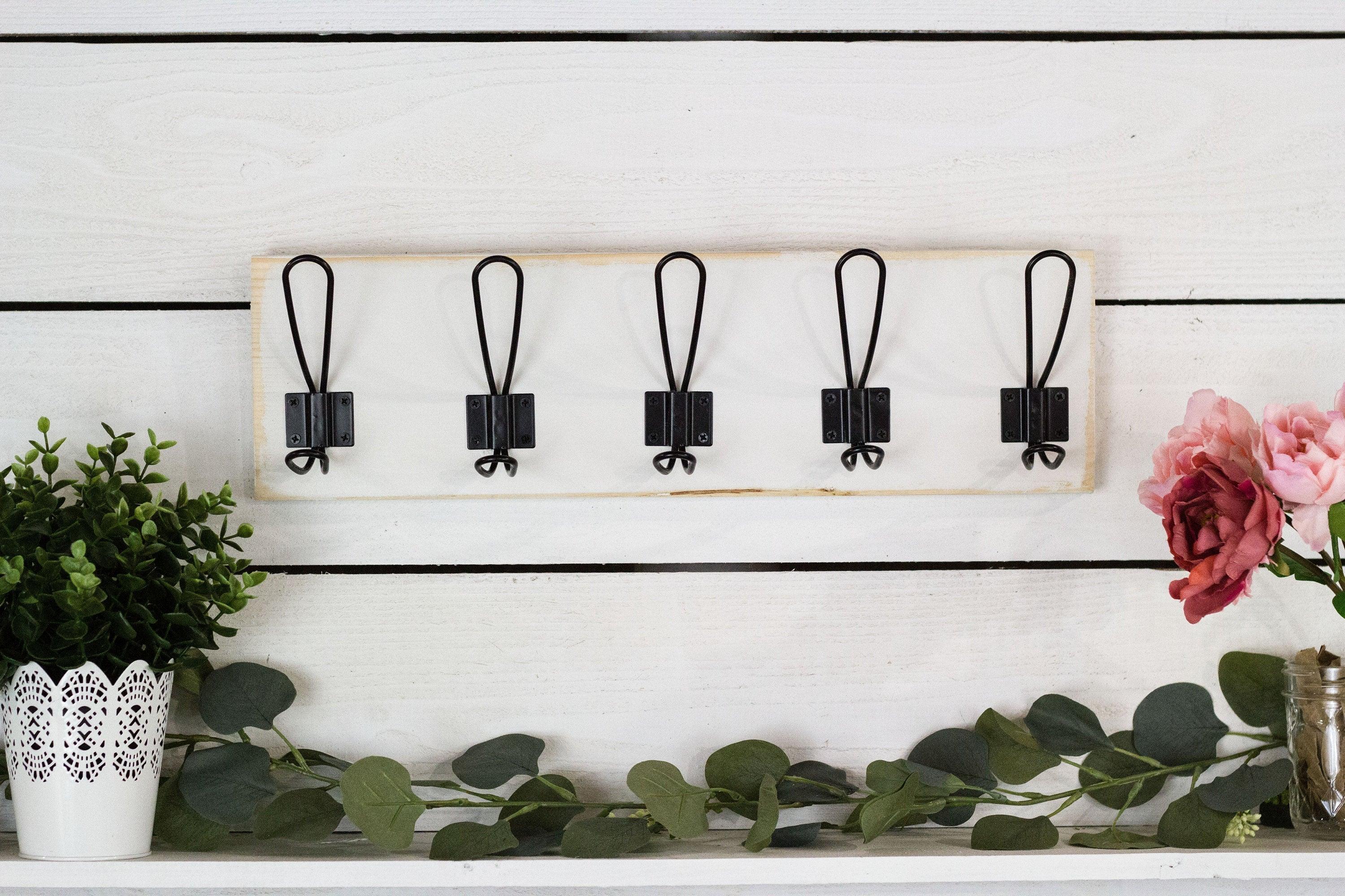 Wall Mount Coat Rack with Farmhouse Hooks - PRHOMZ