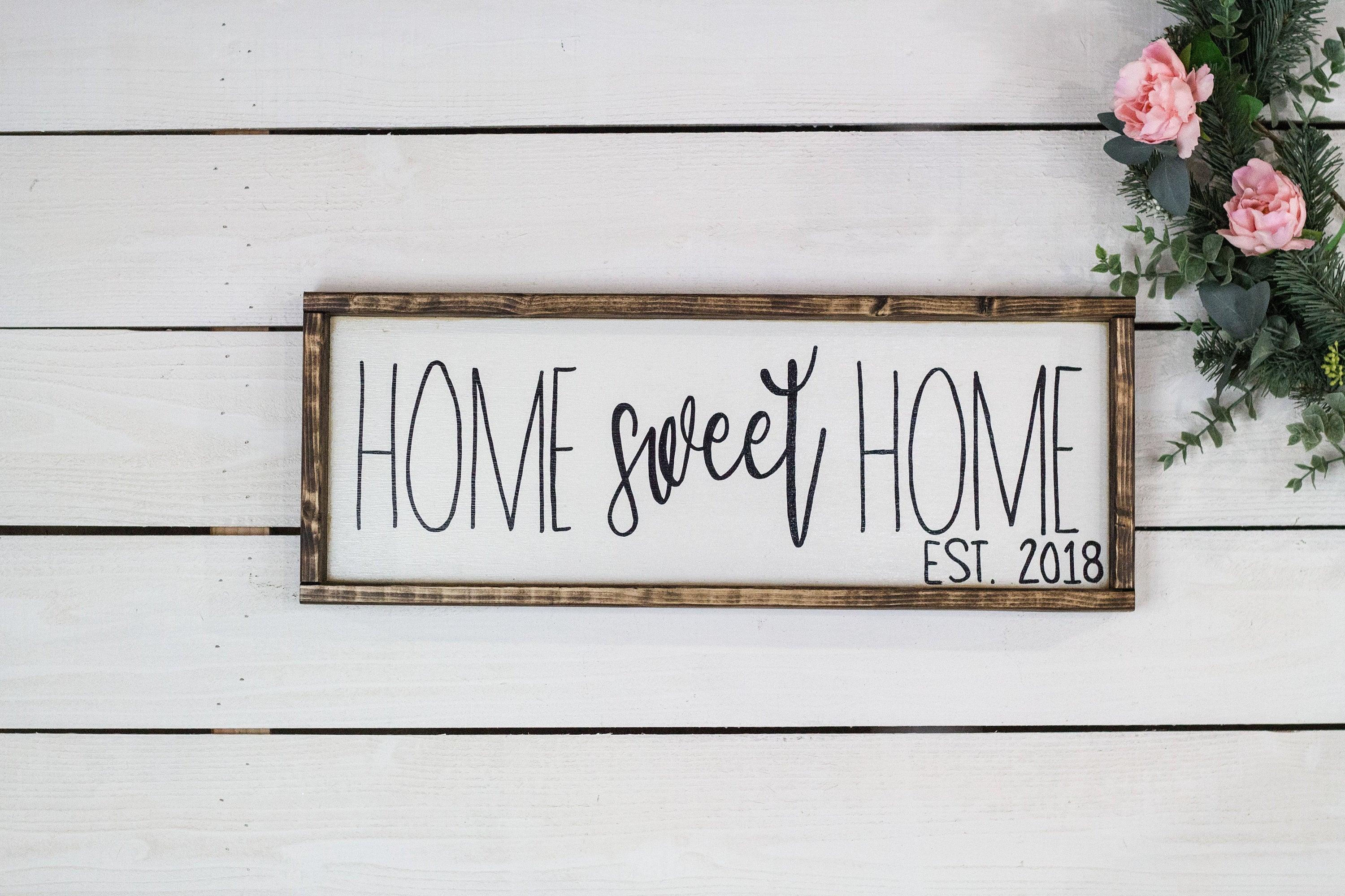 Home Sweet Home Established Sign - PRHOMZ