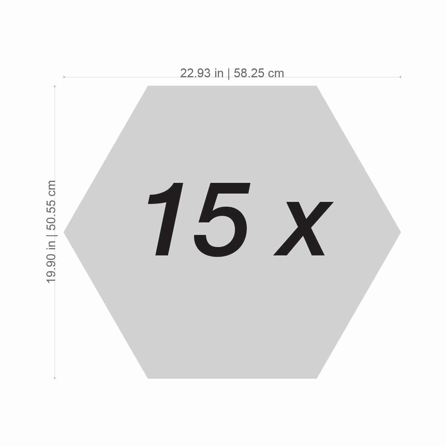 3D Hexagon Wall Decor (Pack 15) - PRHOMZ