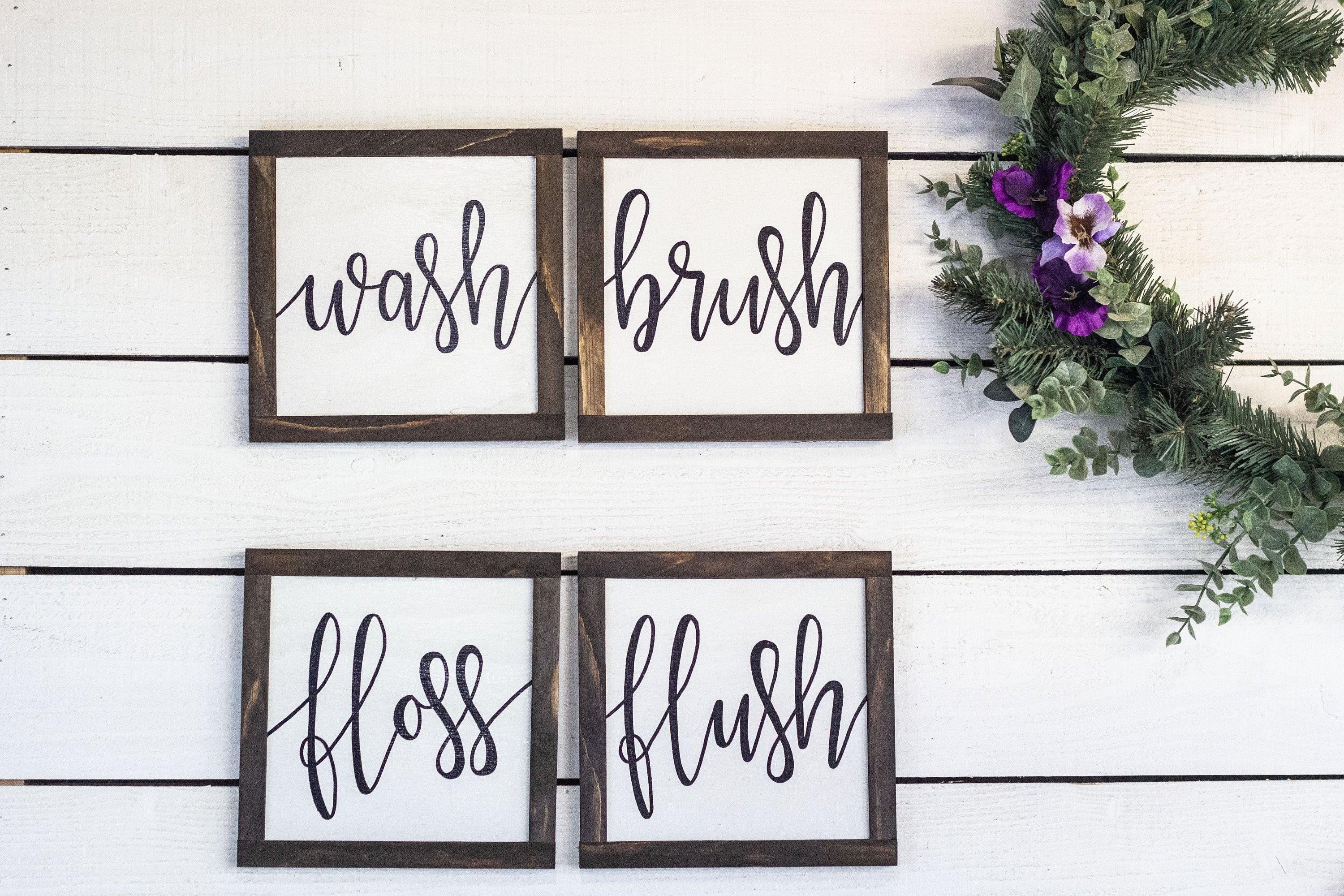 Flush Wash Brush Floss - PRHOMZ