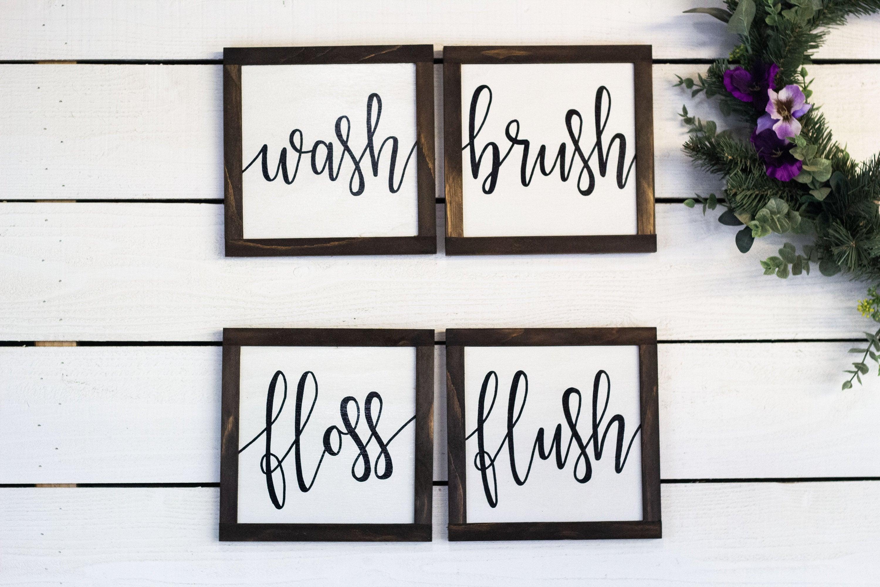 Flush Wash Brush Floss - PRHOMZ