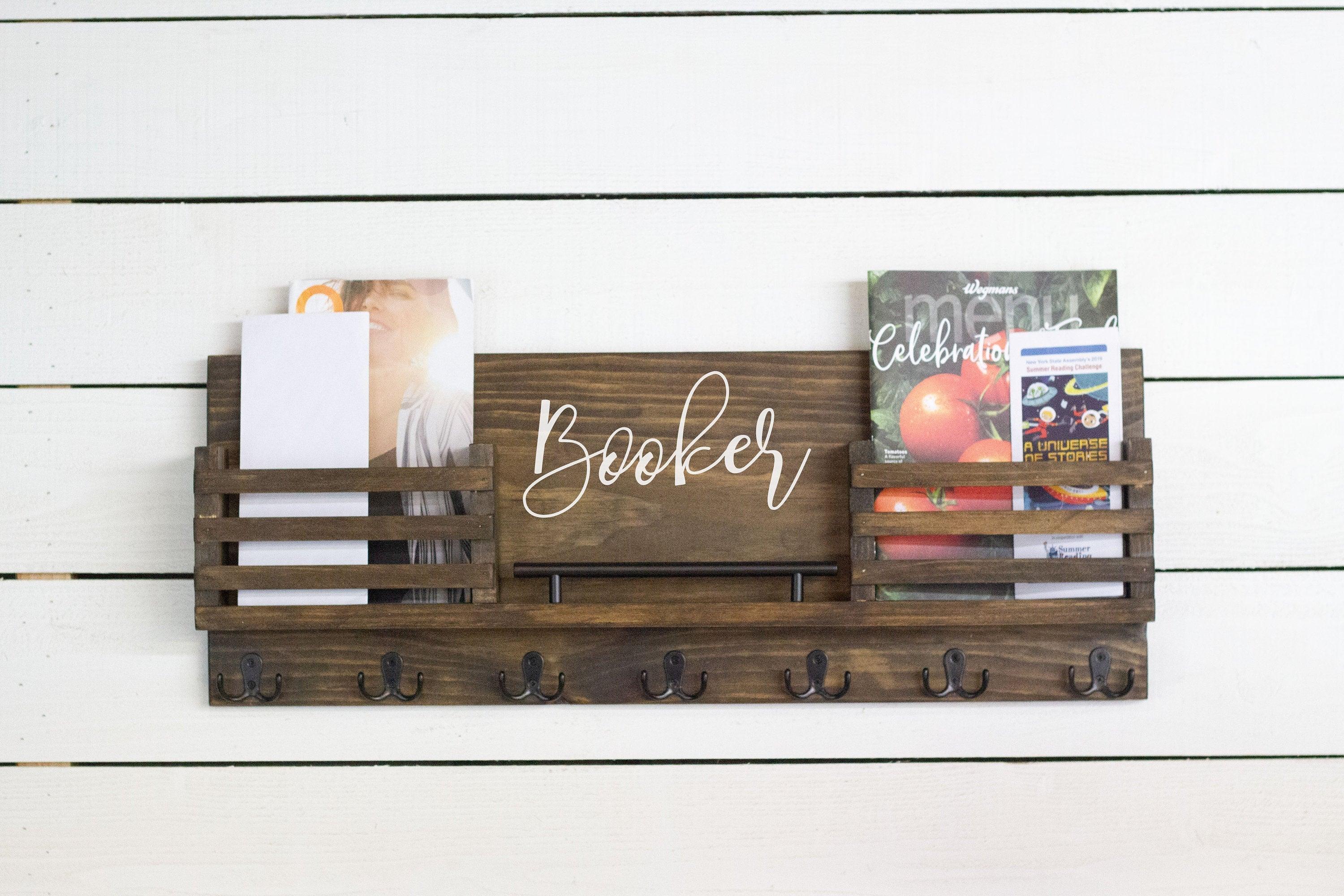 Wall Mounted Wide Mail Holder with Two Mail Slots - PRHOMZ