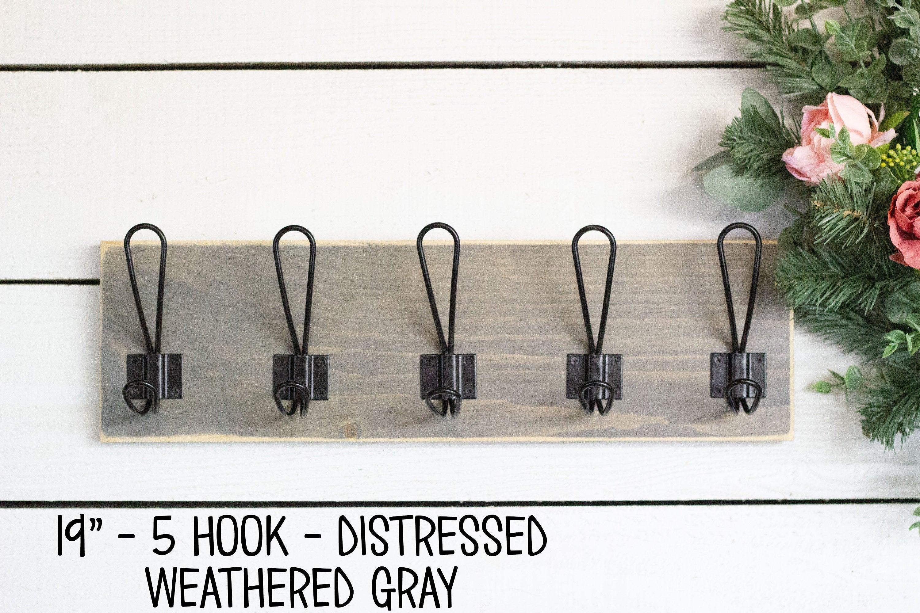 Wall Mount Coat Rack with Farmhouse Hooks - PRHOMZ