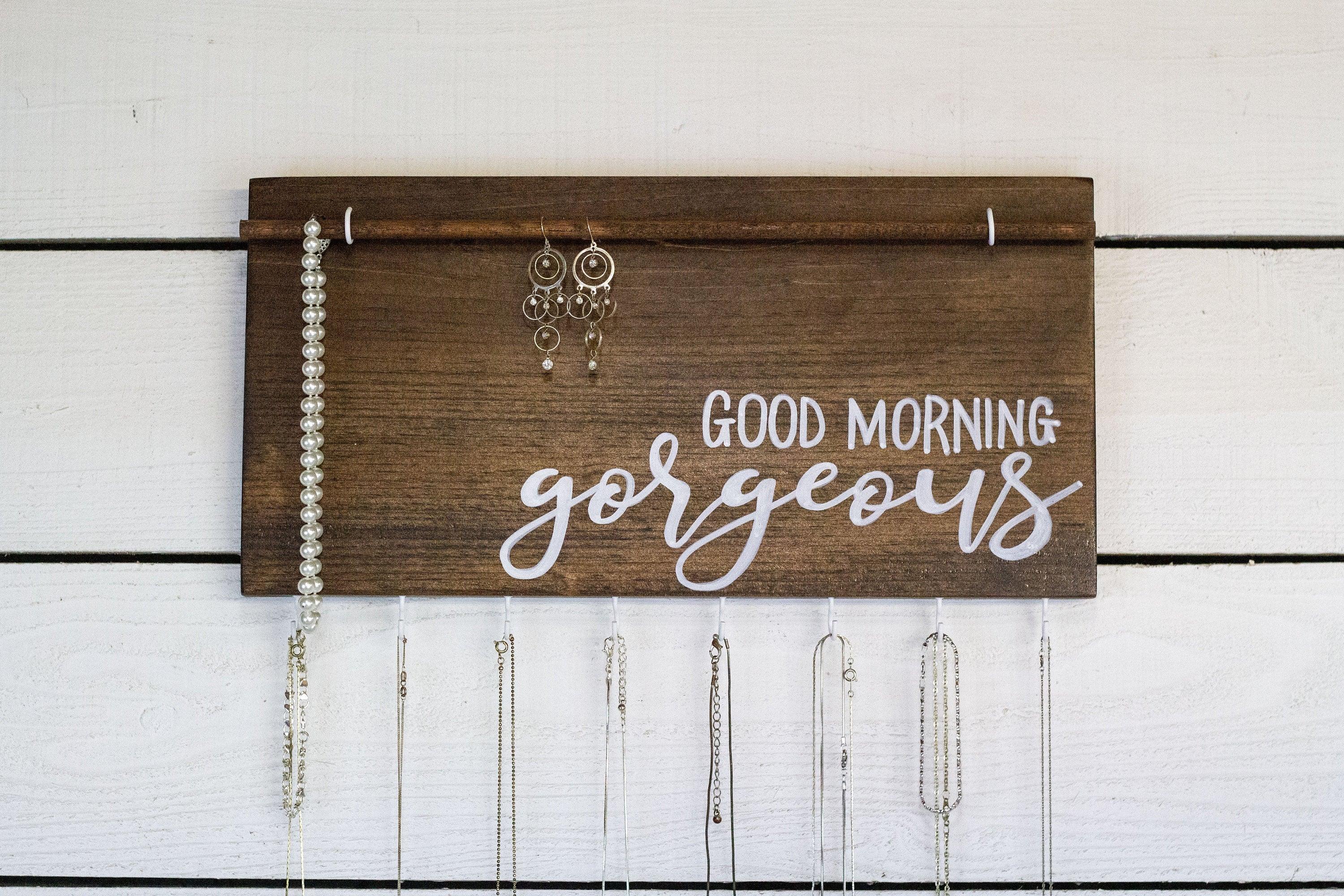 Good Morning Gorgeous Wall Mounted Jewelry Organizer - PRHOMZ