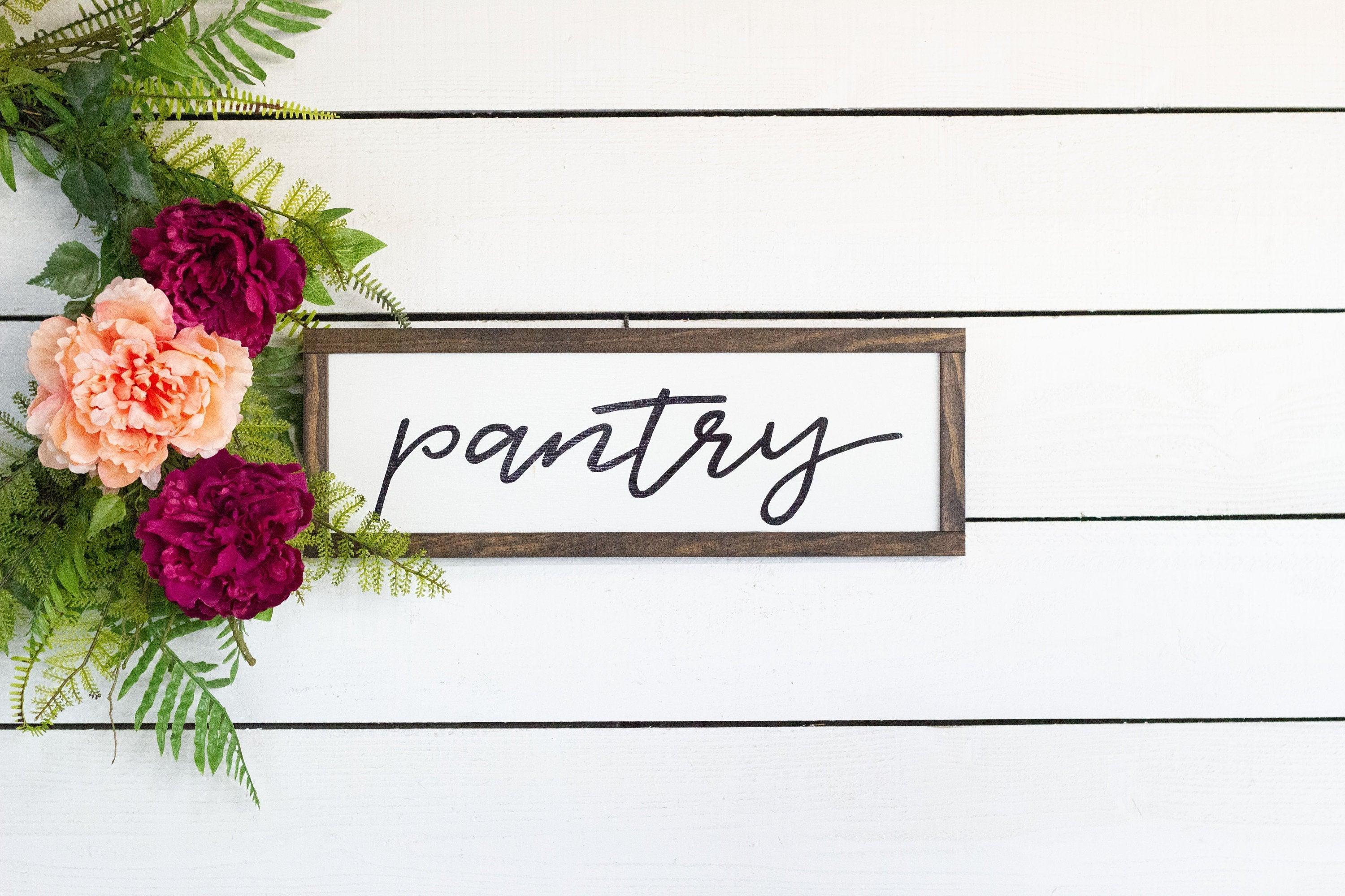 pantry wood sign - PRHOMZ