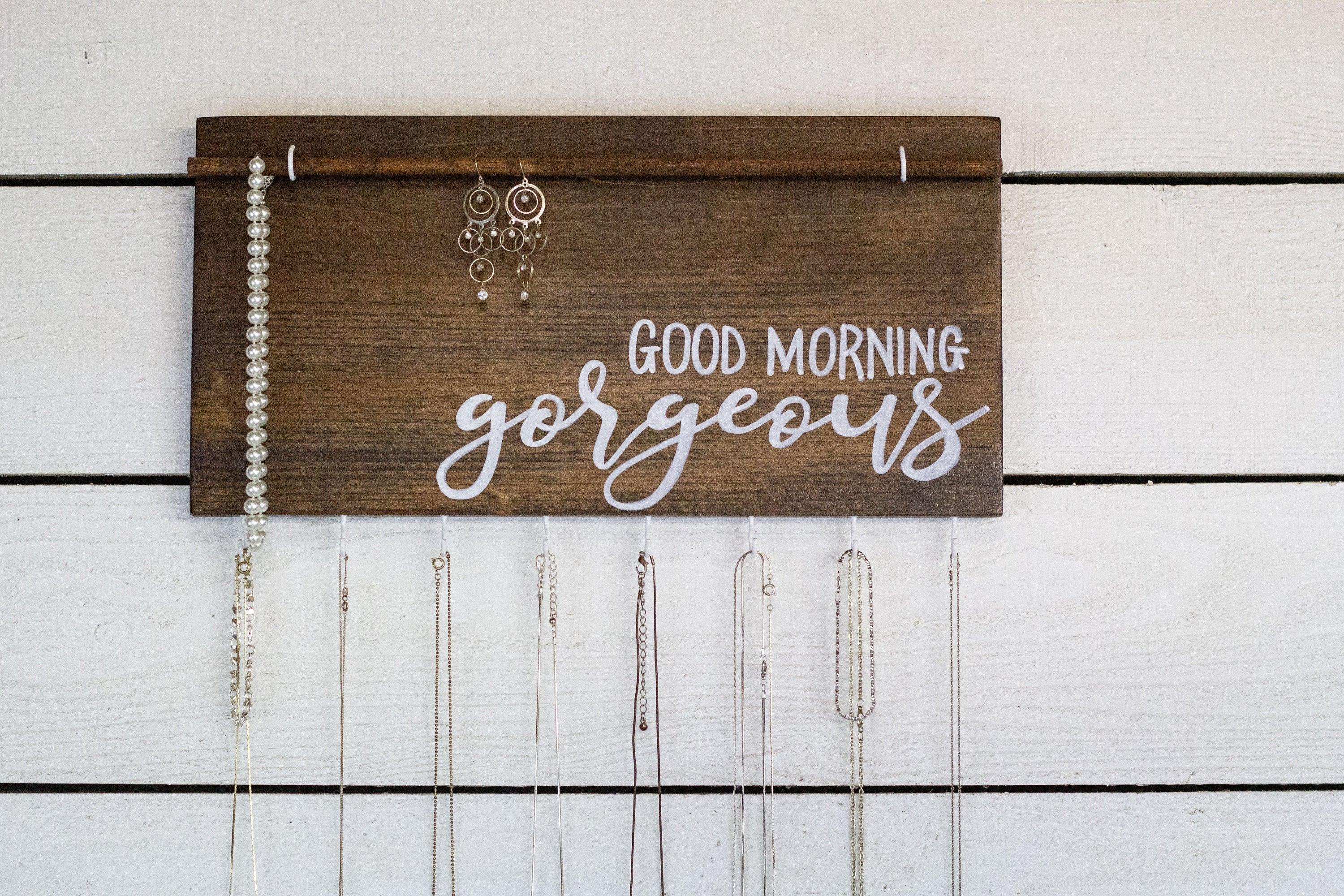 Good Morning Gorgeous Wall Mounted Jewelry Organizer - PRHOMZ
