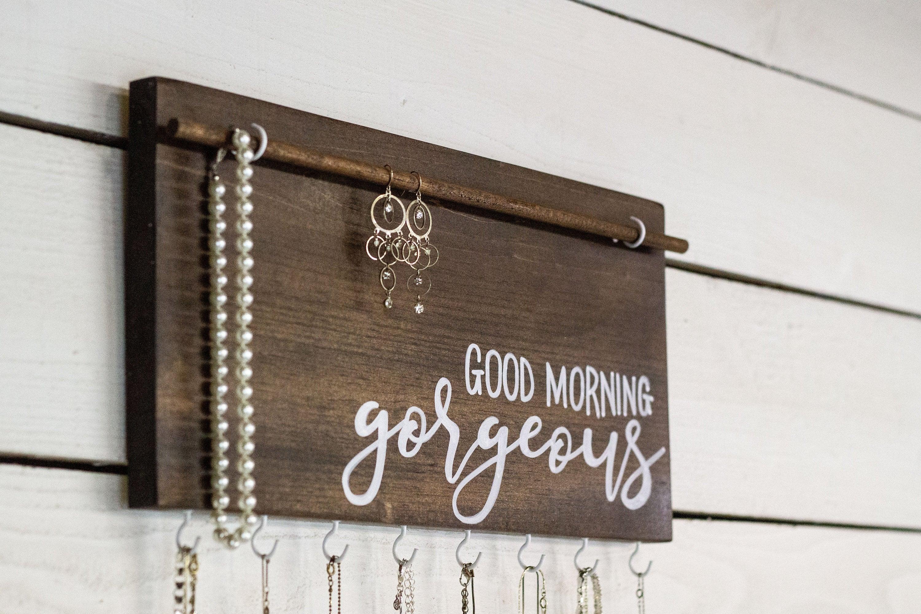 Good Morning Gorgeous Wall Mounted Jewelry Organizer - PRHOMZ
