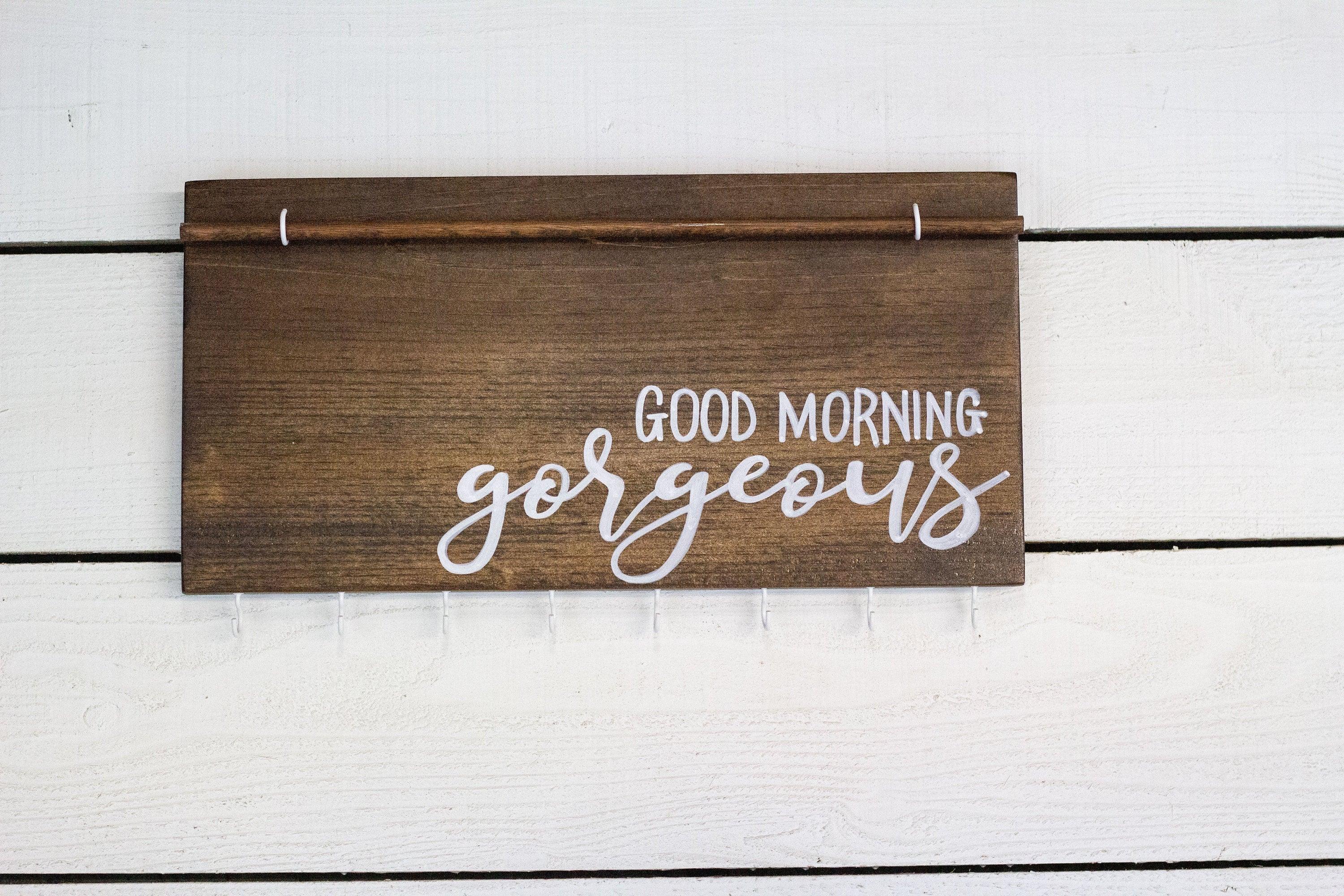 Good Morning Gorgeous Wall Mounted Jewelry Organizer - PRHOMZ