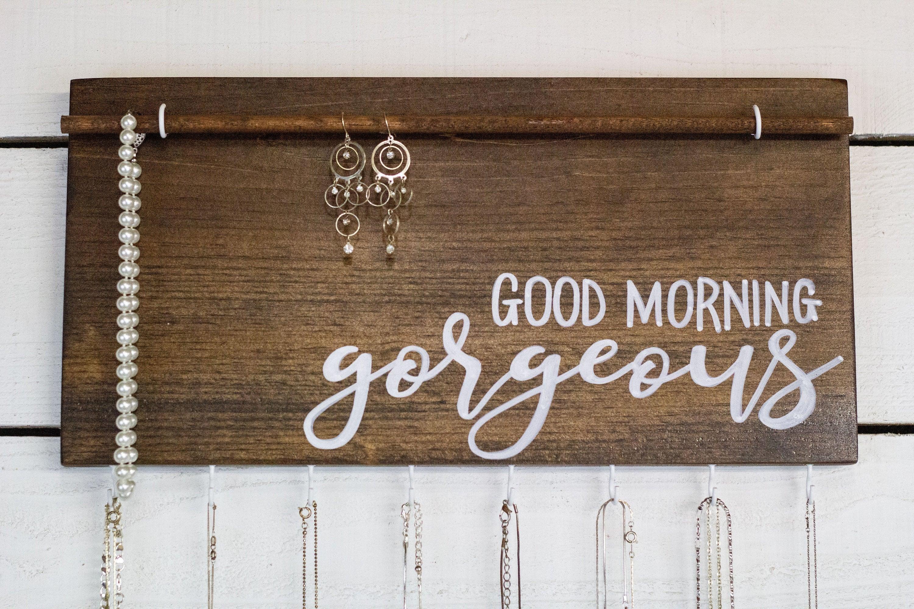 Good Morning Gorgeous Wall Mounted Jewelry Organizer - PRHOMZ