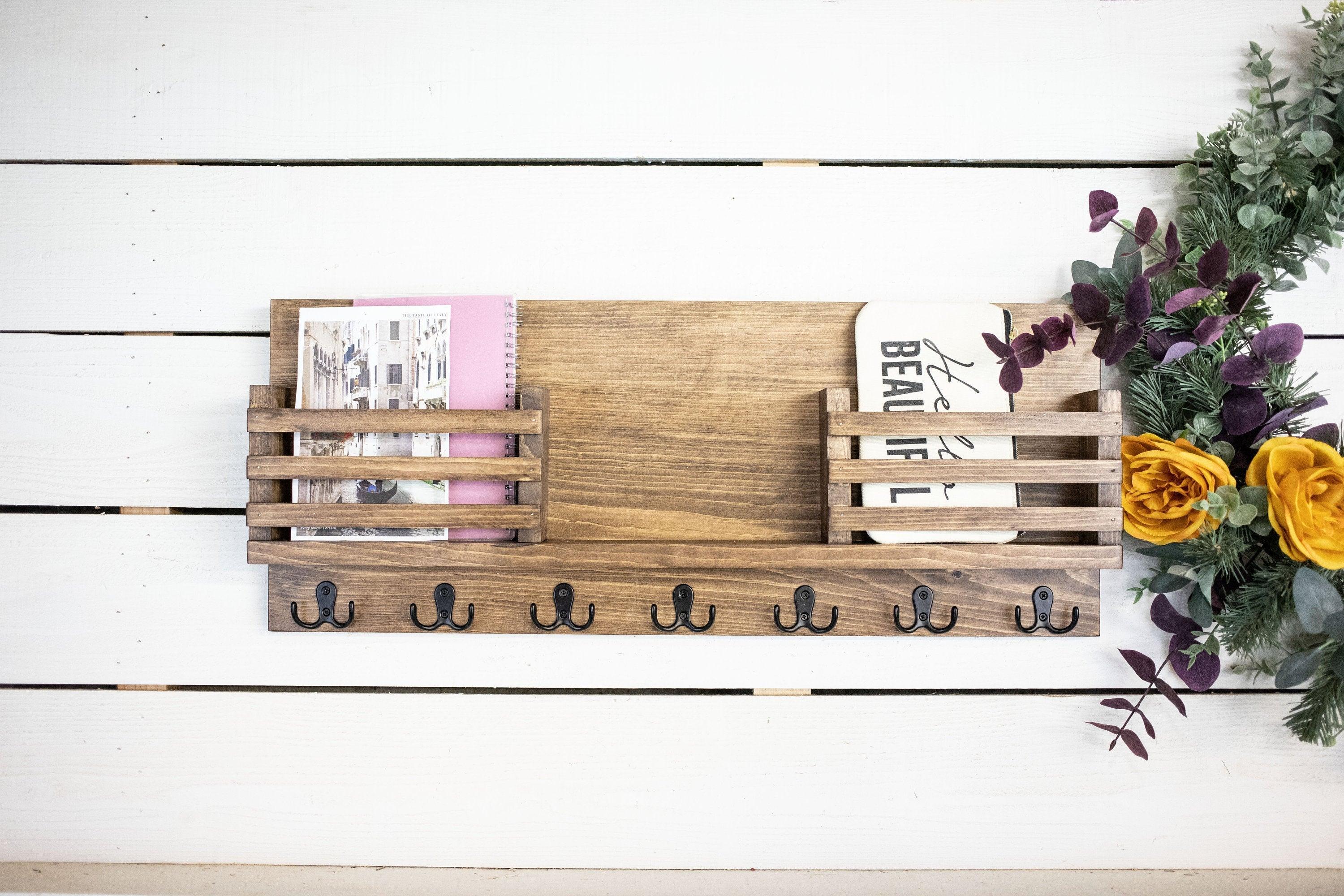 Wall Mounted Wide Mail Holder with Two Mail Slots - PRHOMZ