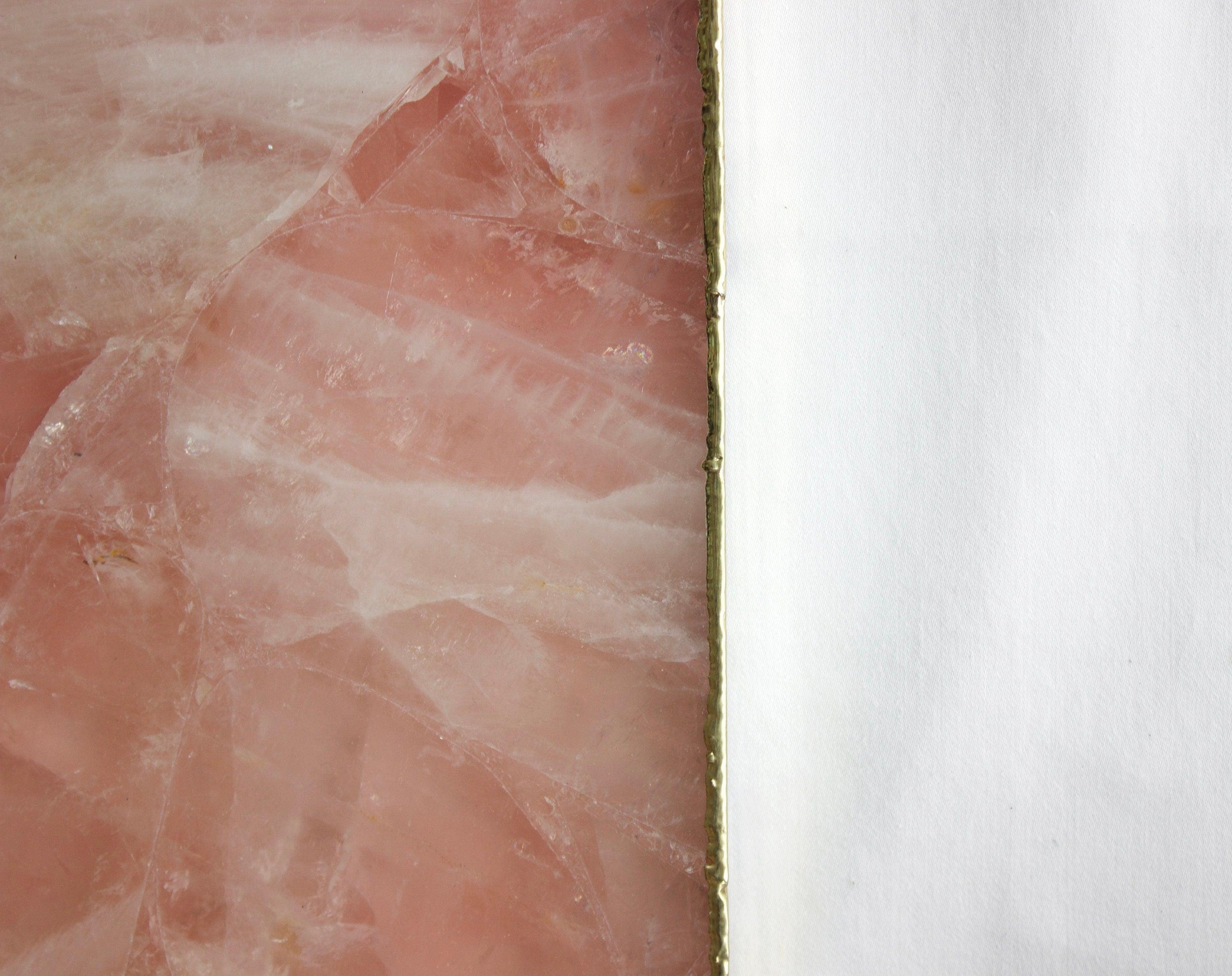 Rose Quartz Agate Wall Clock | Square | Pink - PRHOMZ