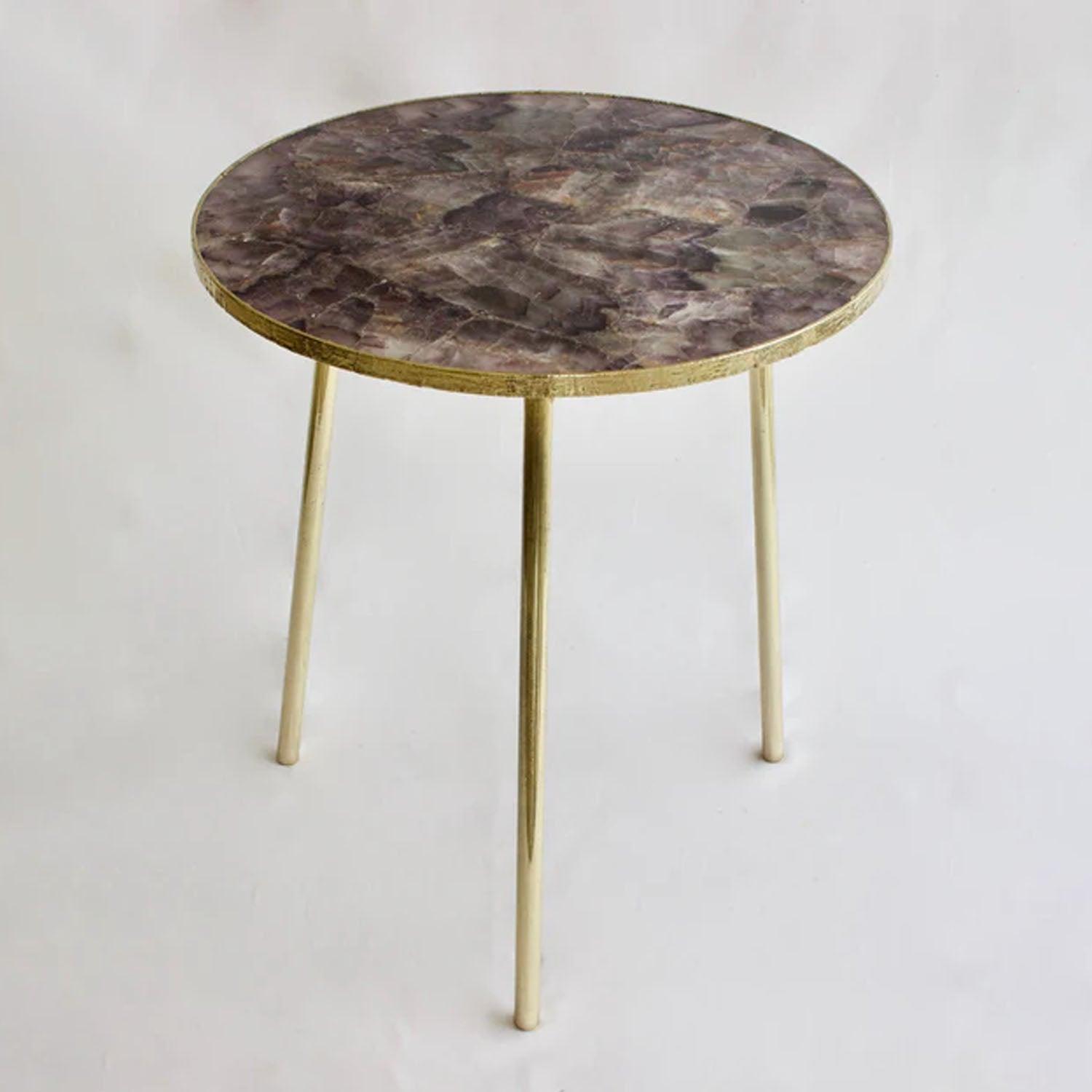 Amethyst Round Coffee/Side Table - PRHOMZ