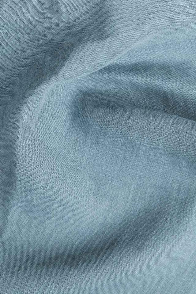 Teal Blue Tablecloth | Pure Linen | Linen Cotton Mix | Soft | Handmade | Customisable Sizes | Customisable Shapes - PRHOMZ