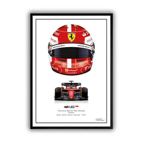 Poster Formel 1 Helme Rennfahrer Gewinner I Deko Print ohne Rahmen-3
