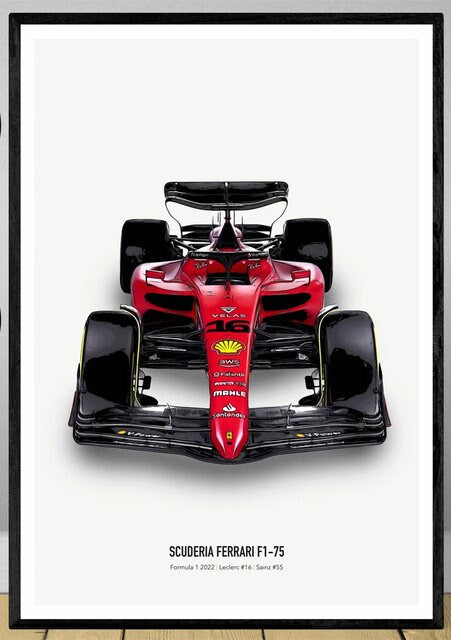 Poster Formel 1 Rennwagen Grand Prix Rennfahrer Namen Wagen Nummer I Deko Print ohne Rahmen-5