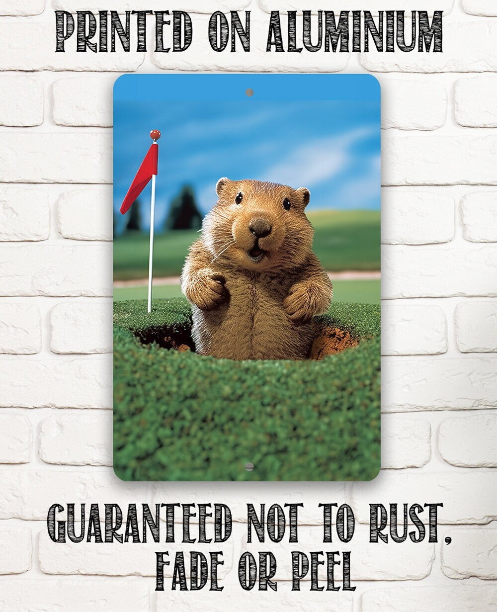 Gopher Golf - Metal Sign