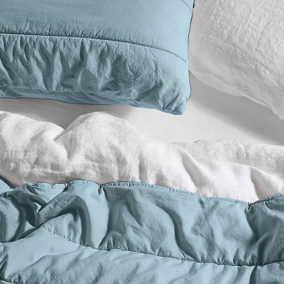 Broad Channel Stitch - Linen Cotton Quilt Sets - PRHOMZ