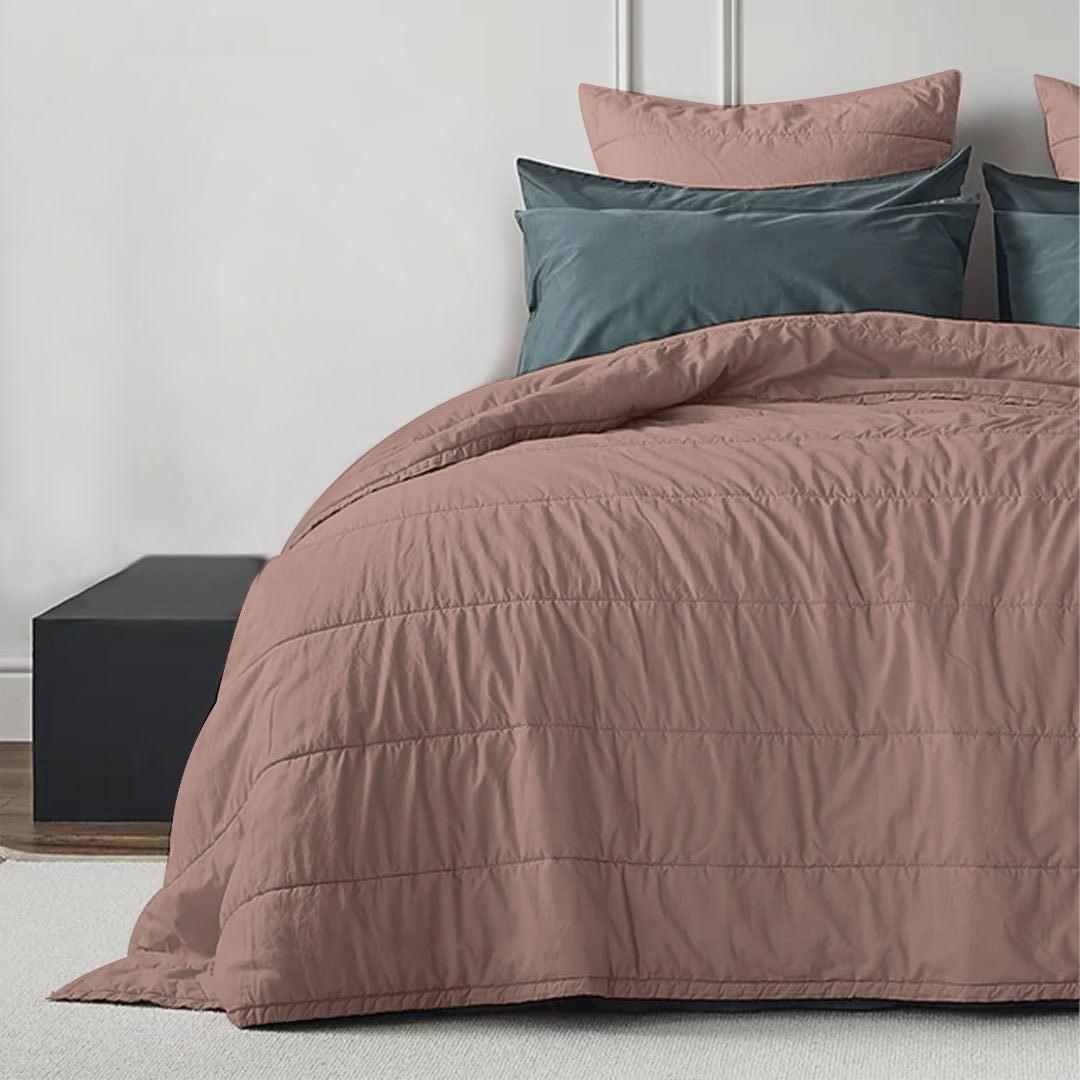 Broad Channel Stitch - Linen Cotton Quilt Sets - PRHOMZ