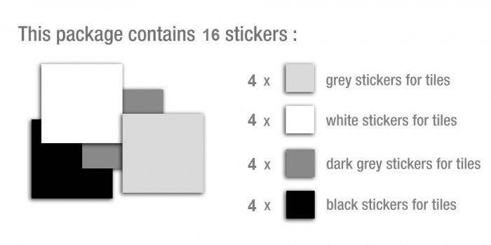 Tile Stickers, Carrelage Adhésif, Backsplash Stickers, Tile Decal, Stair Stickers, Stickers Carrelage, Fliesenfolie, Pack of 32 - SKU:BEPA - PRHOMZ