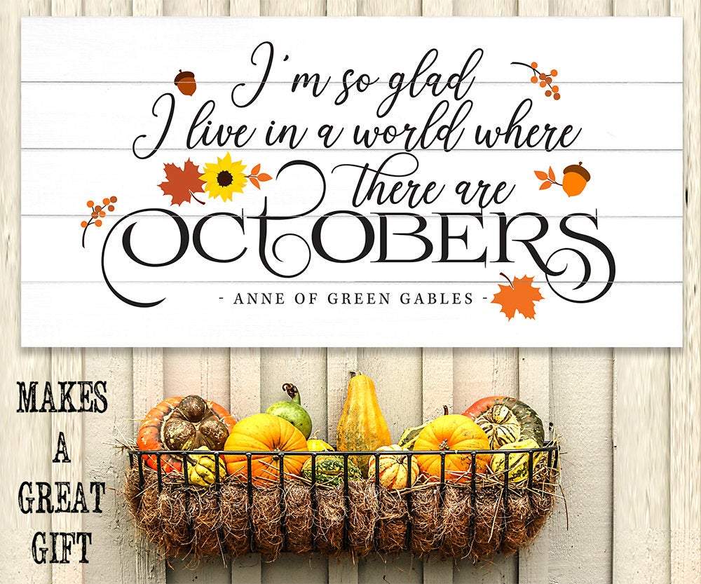 I'm So Glad, Octobers - Canvas