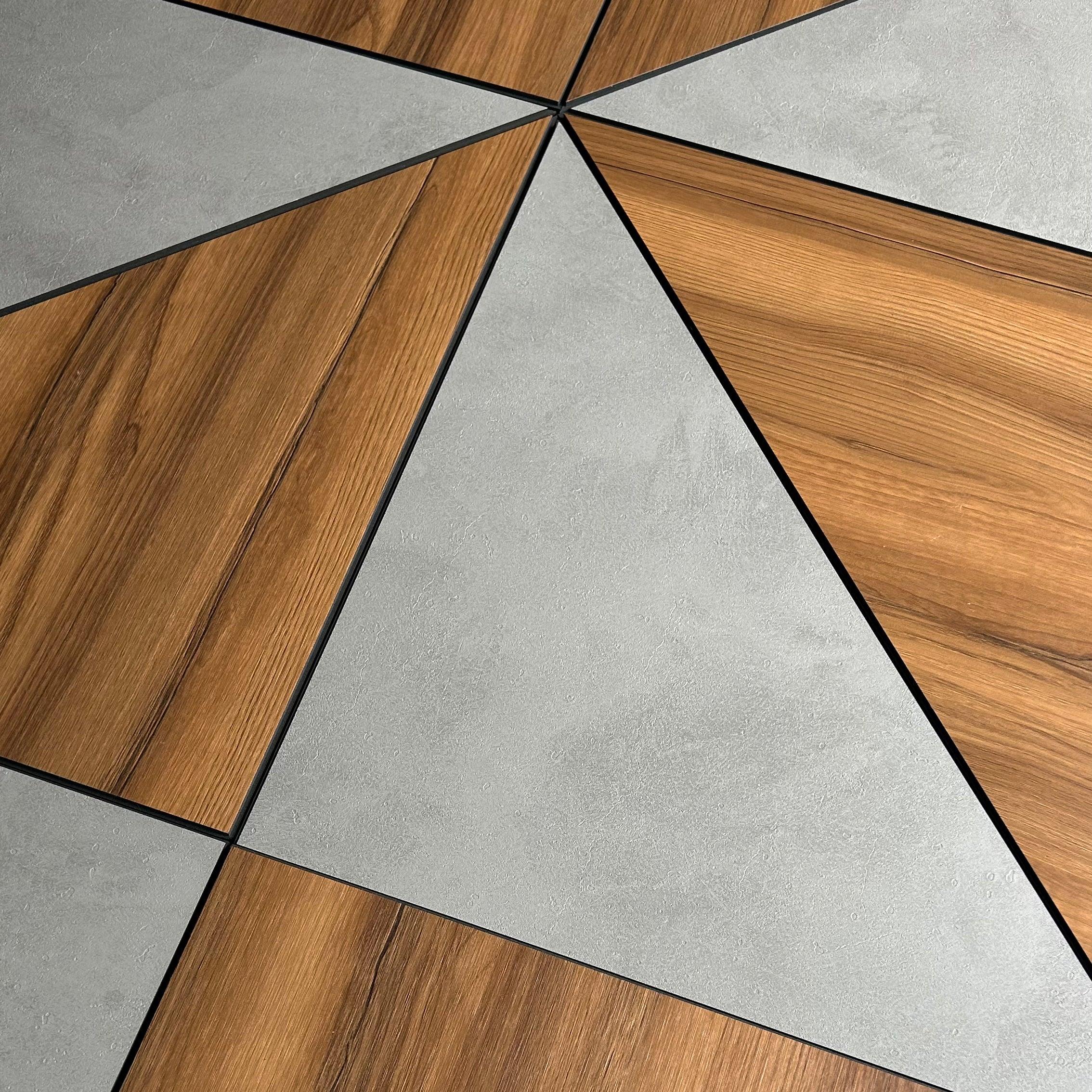 Dark Wood and Concrete Decorative Panels - PRHOMZ