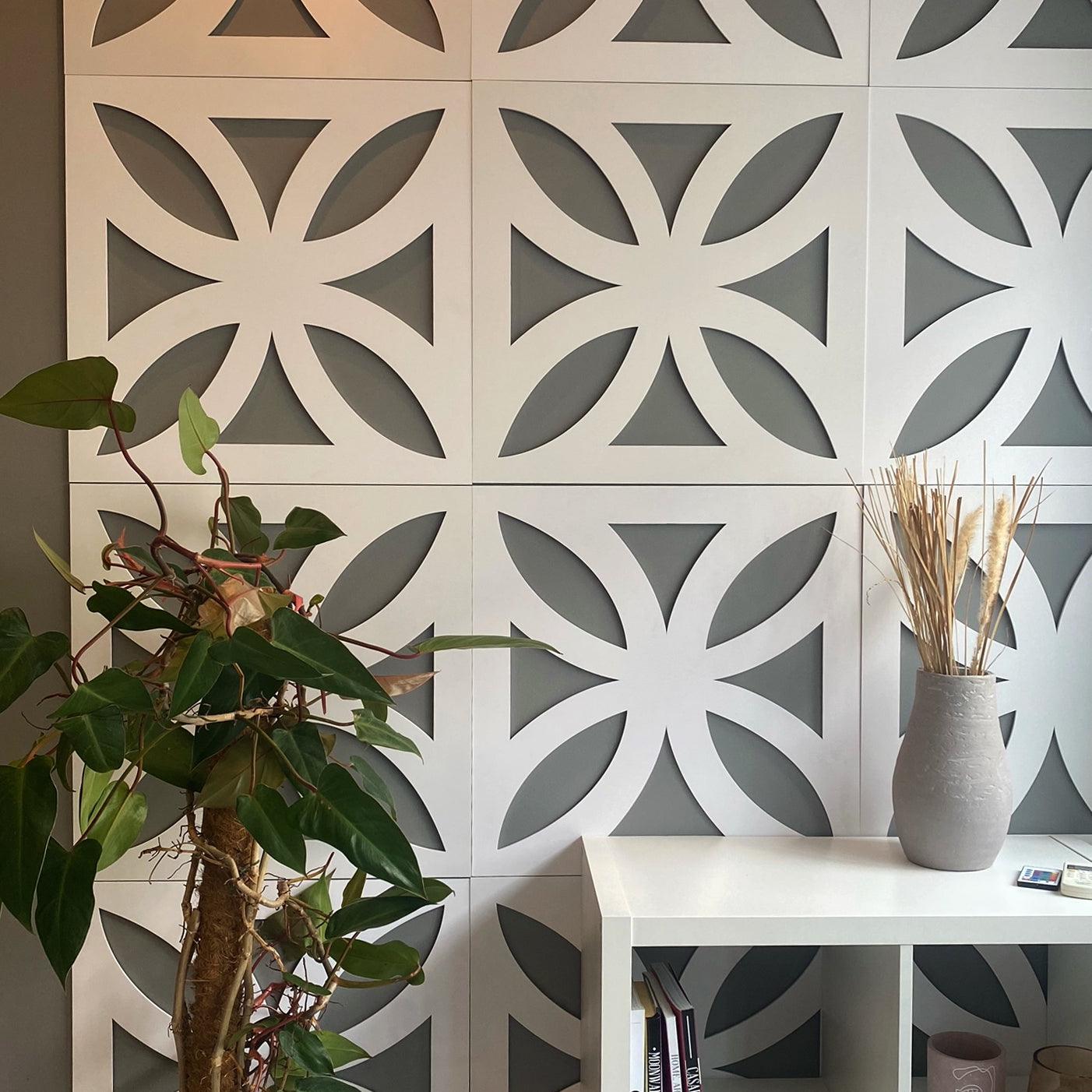 Modern Squares 3D Wall Panels - PRHOMZ