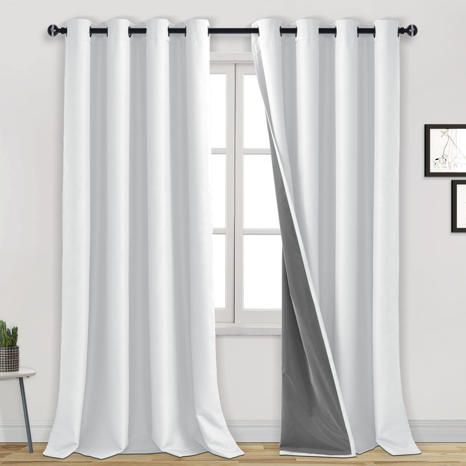 DWCN 100% Blackout Curtains with Grommet Top Design-6