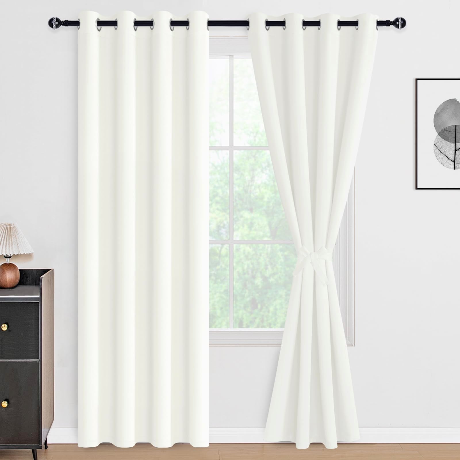 DWCN 100% Blackout Curtains, Set of 2 Panels-10