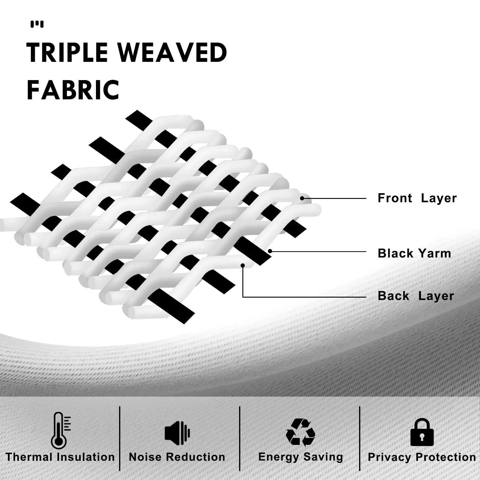 DWCN Rod Pocket Blackout Curtains, Set of 2 Panels-3