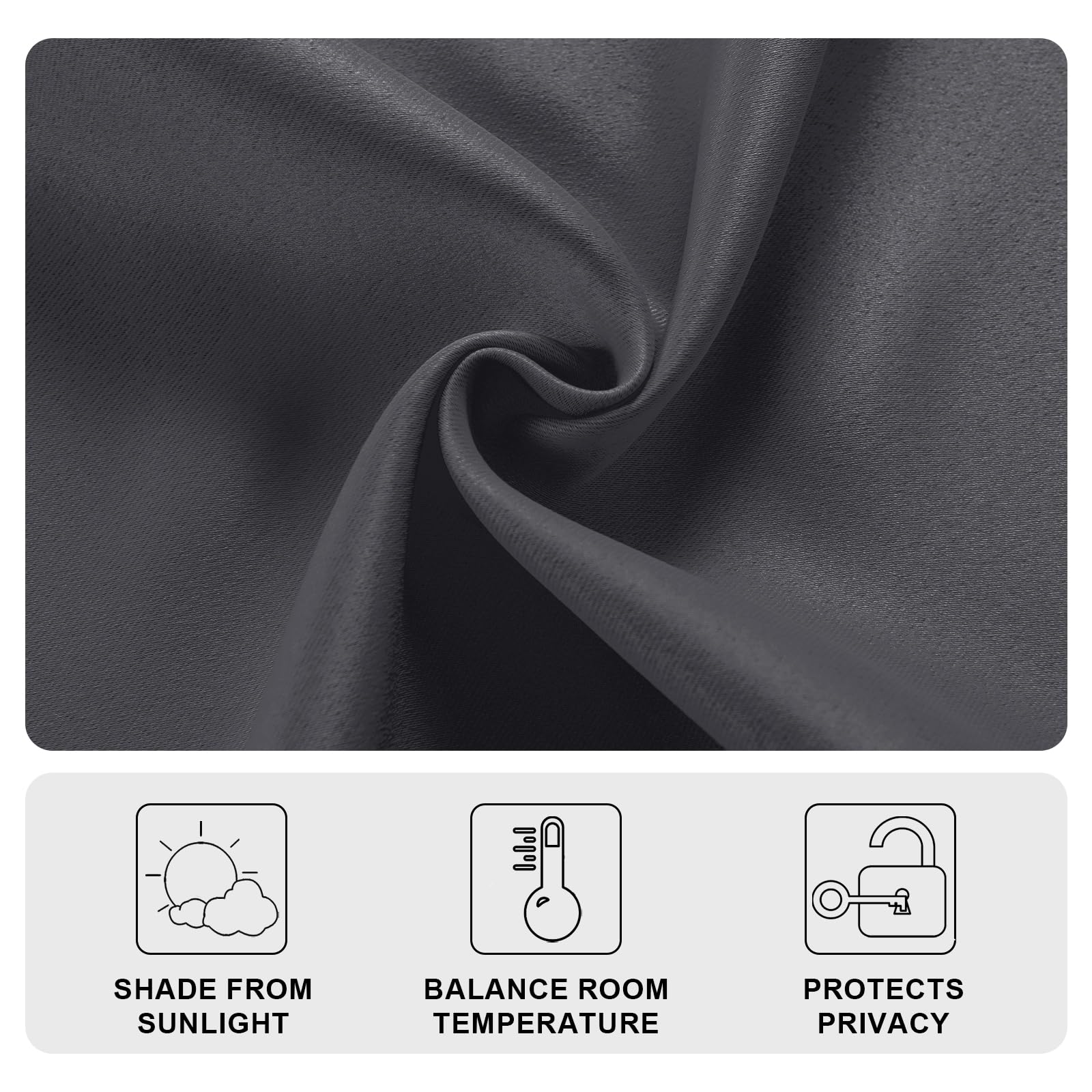 DWCN French Door Curtains, Set of 1 Panel-4