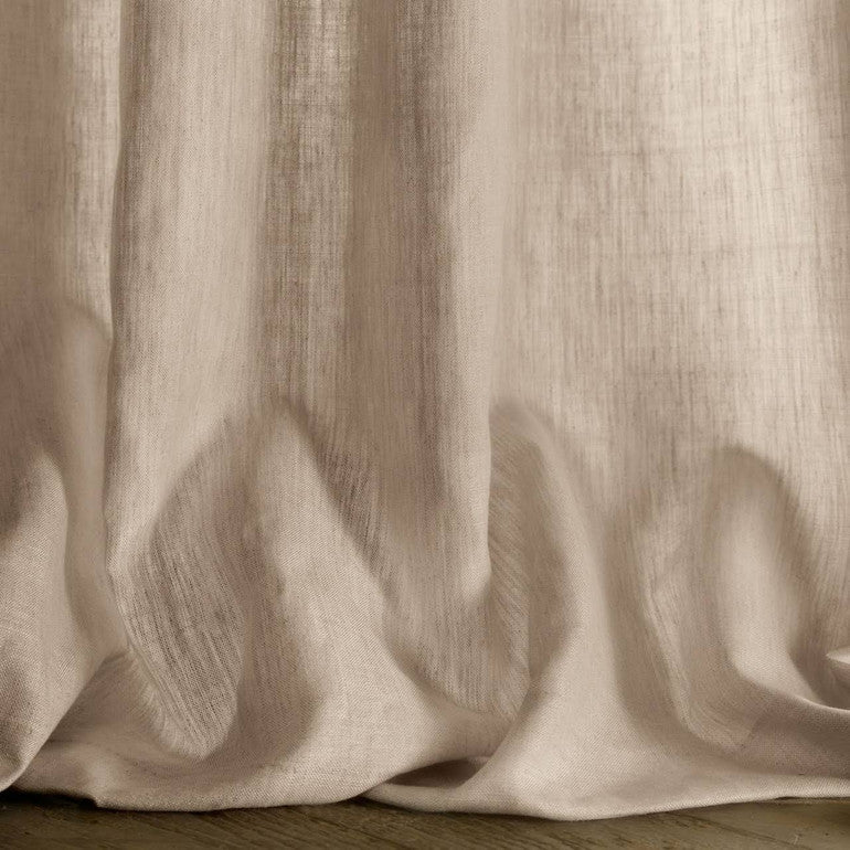 Organic Linen Curtains Triple Pinch Pleated | Blackout & Thermal Lining | 36 Colours | The Organic Habitat-2