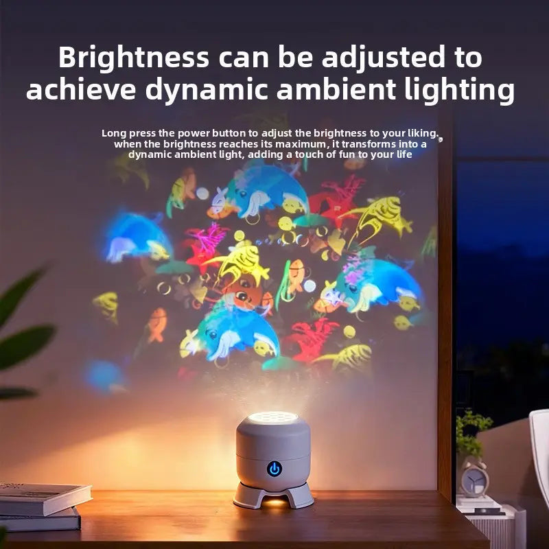 Fetched: Rotating LED Projection Lamp | USB Powered Night Light Driftly | Rotating LED Projection Night Light with Tilt Base | USB Powered Bedroom Decor