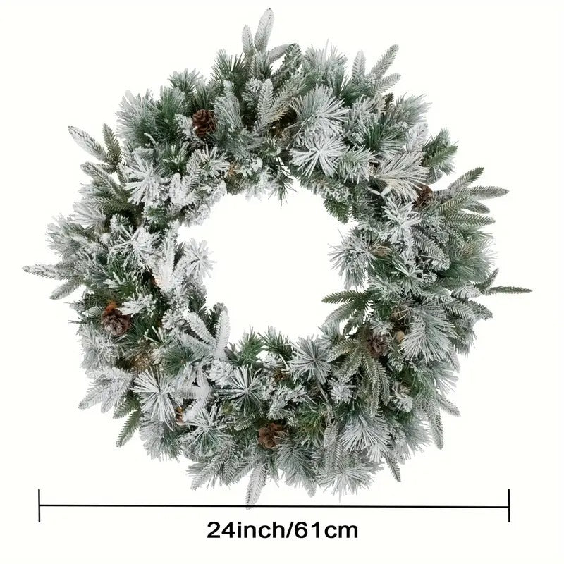 Classic Snowflake Wreath Christmas Decoration-1